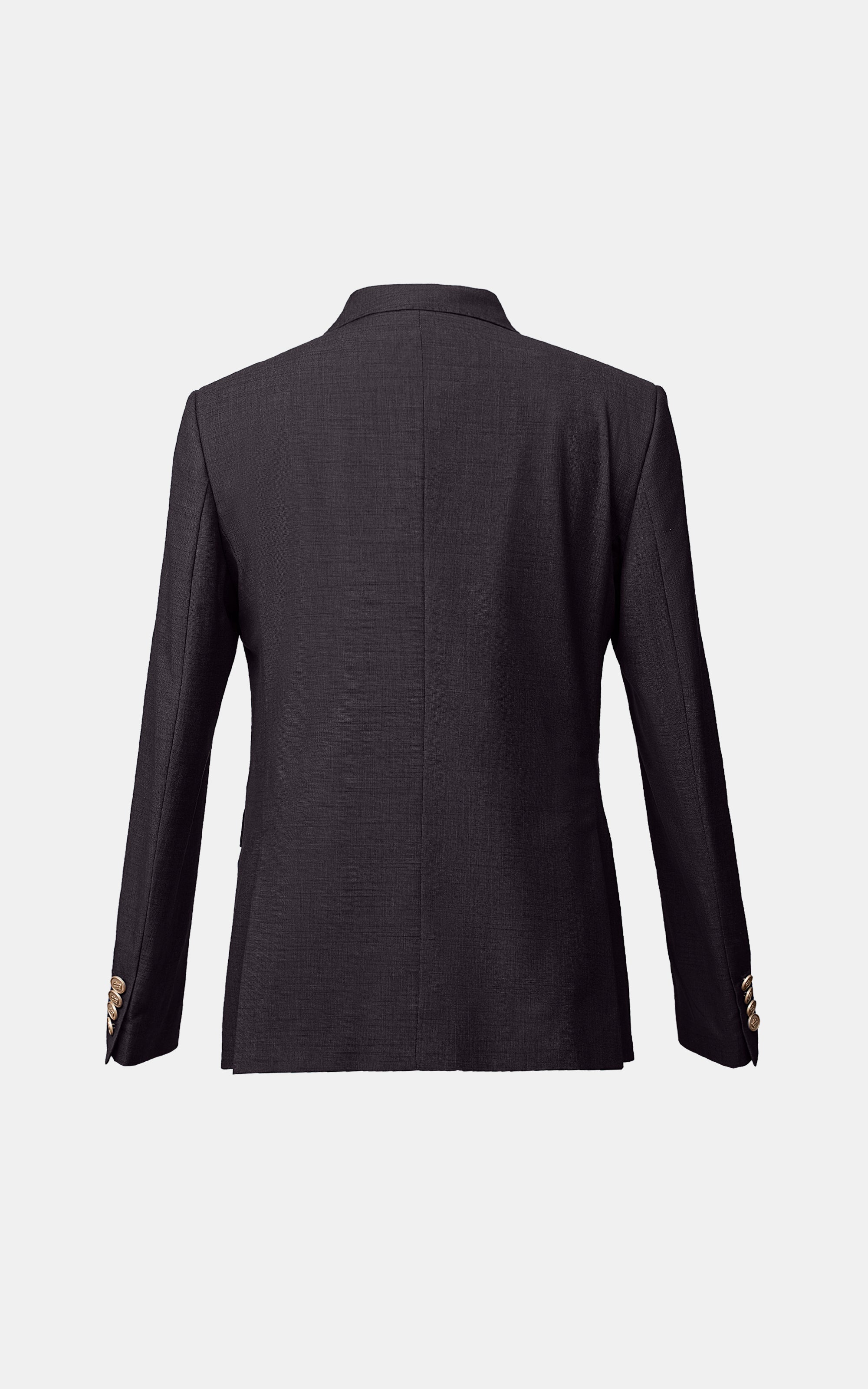 CASUAL COAT DOUBLE BREASTED DARK BROWN