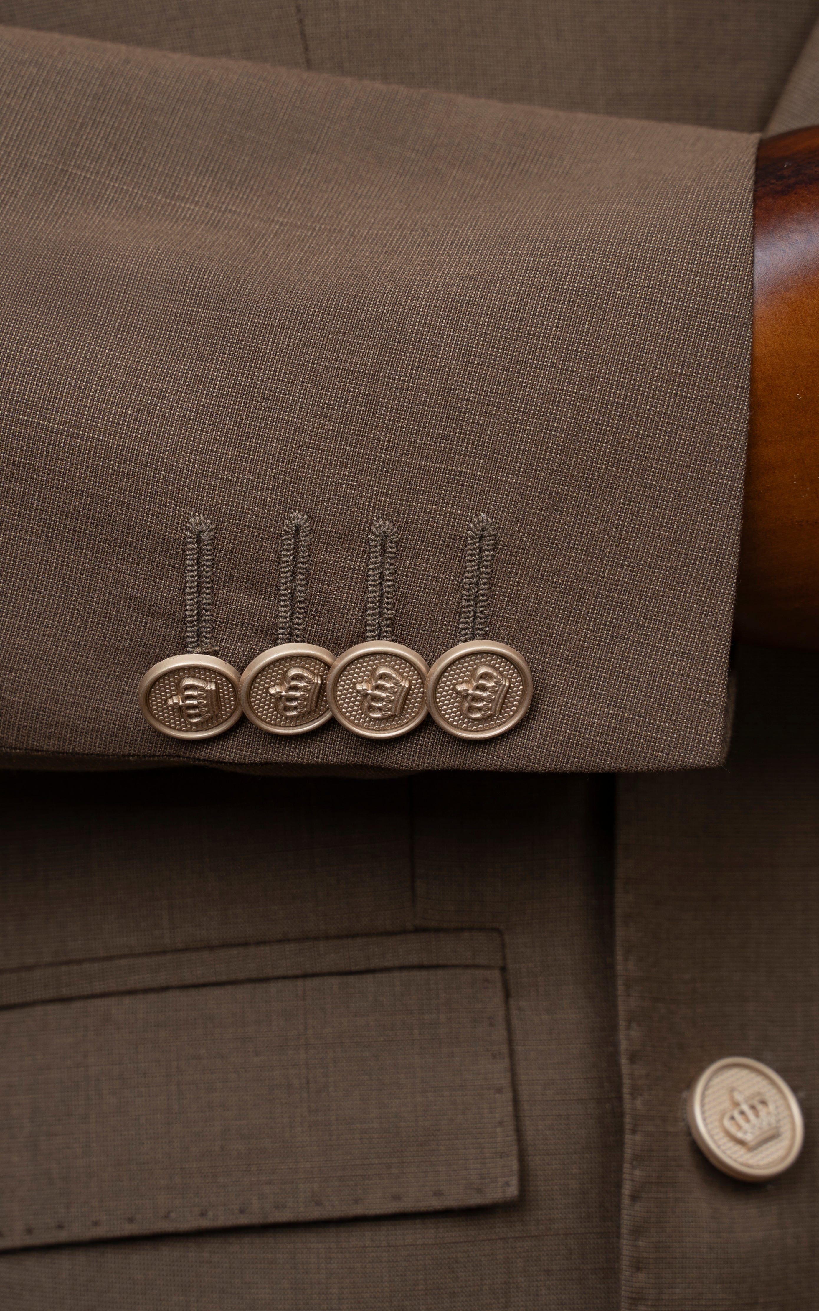 CASUAL COAT DOUBLE BREASTED KHAKI