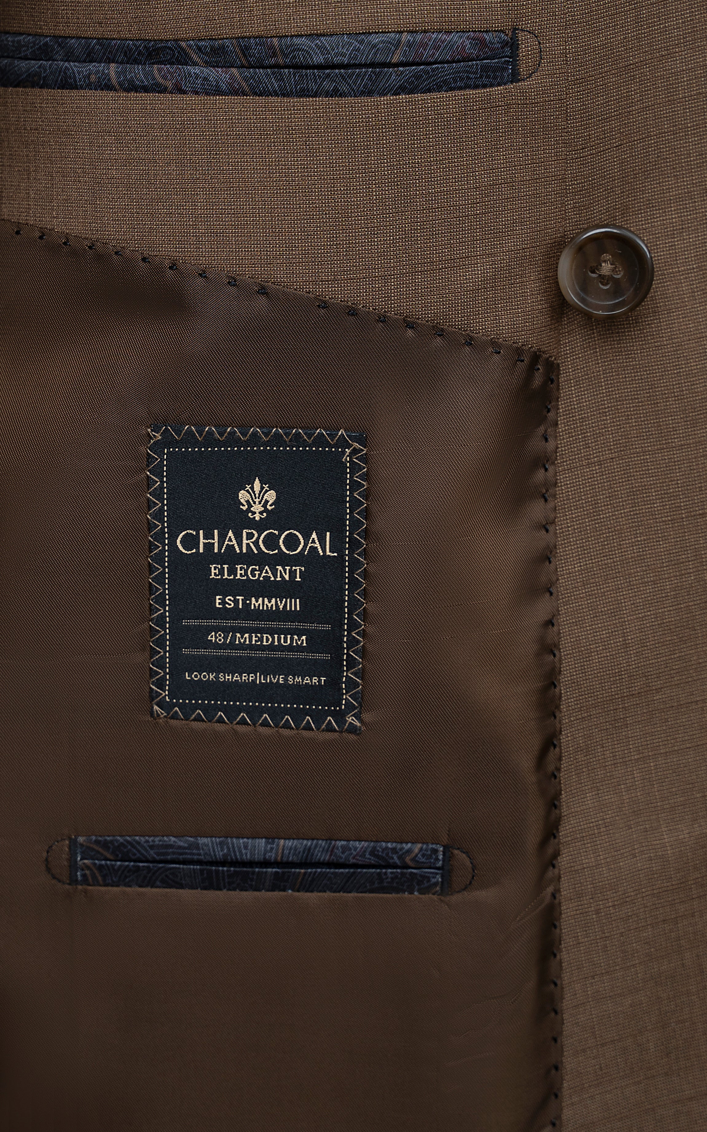 CASUAL COAT DOUBLE BREASTED KHAKI