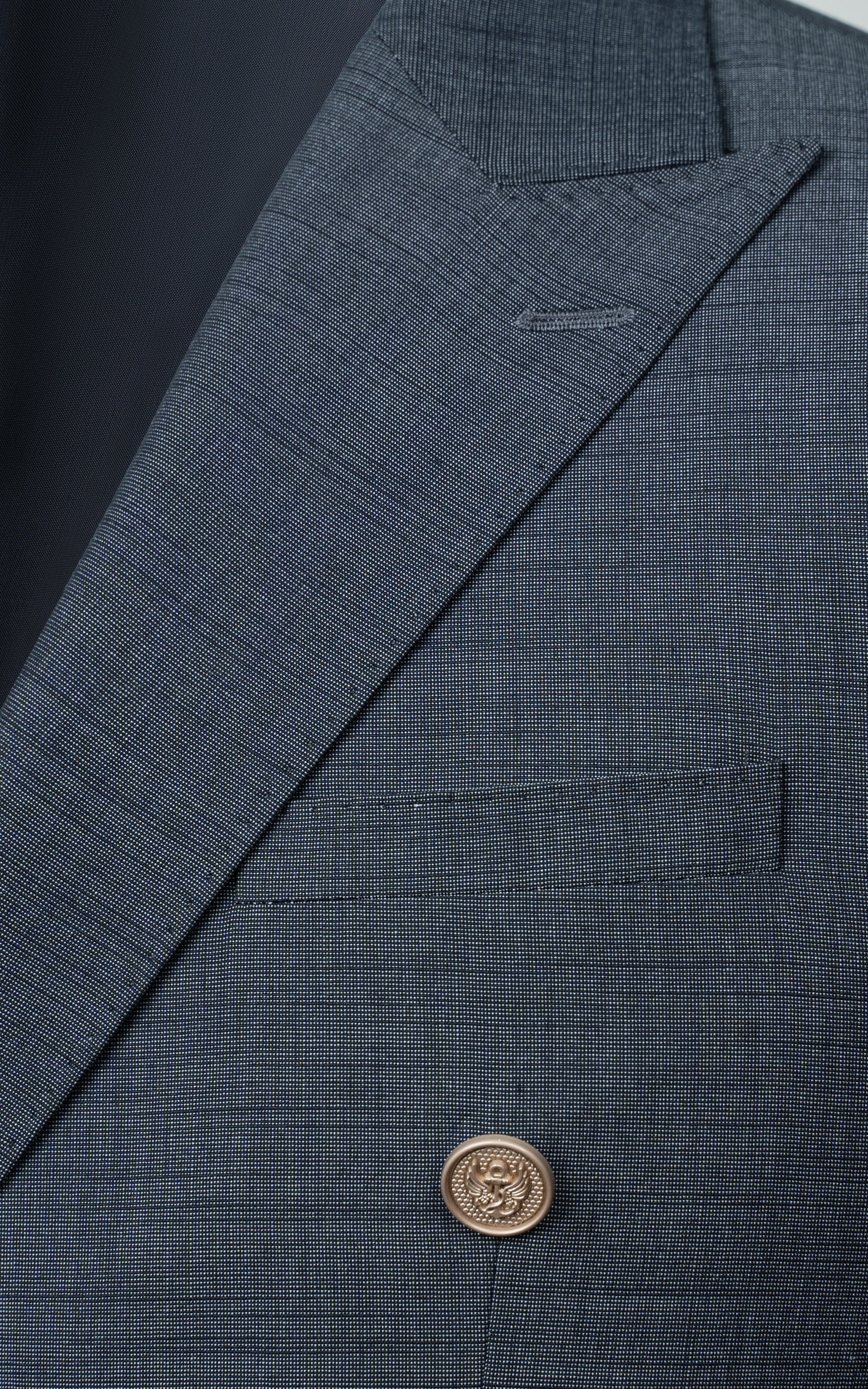 CASUAL COAT DOUBLE BREASTED DARK GREY
