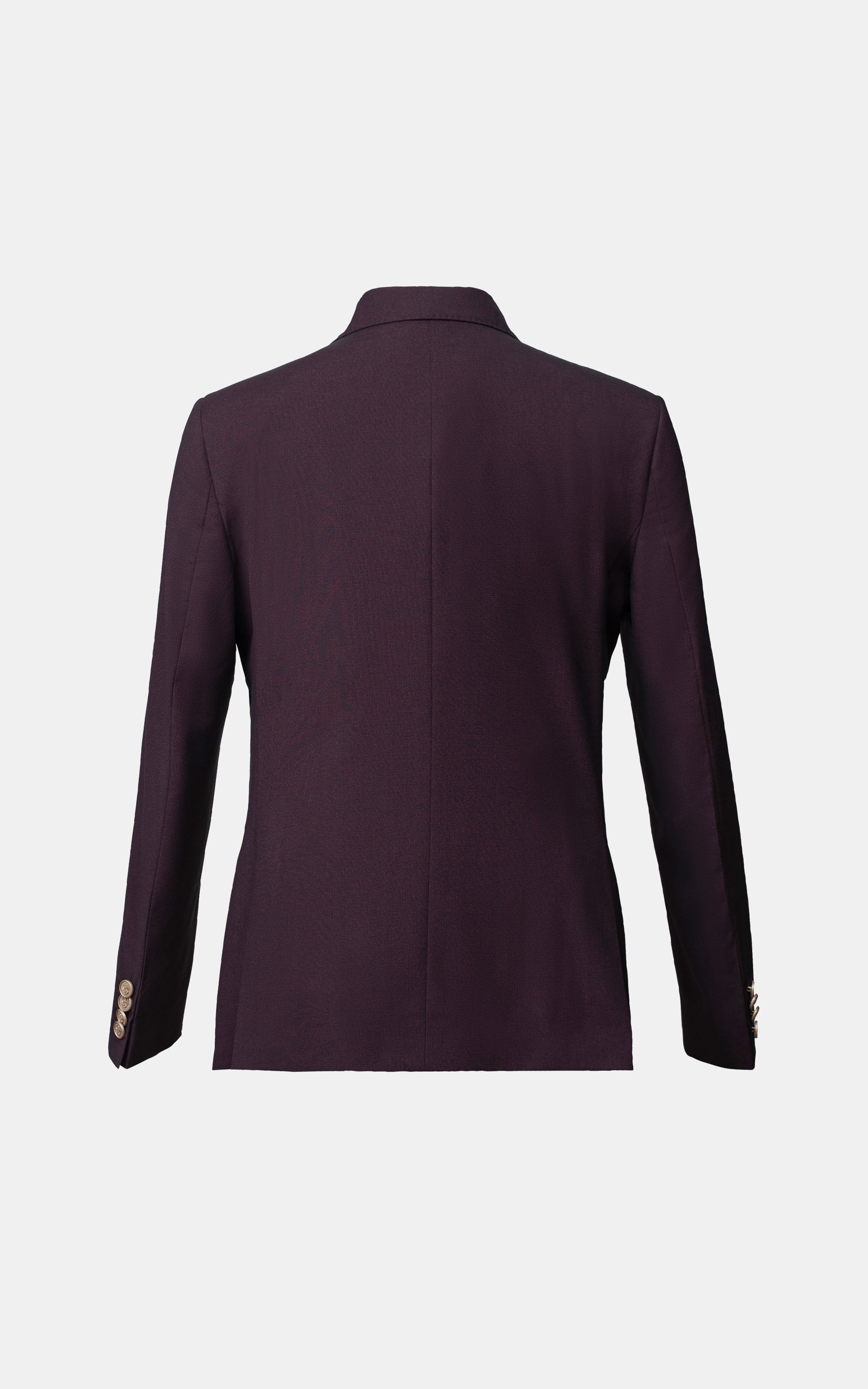 CASUAL COAT DOUBLE BREASTED MAROON