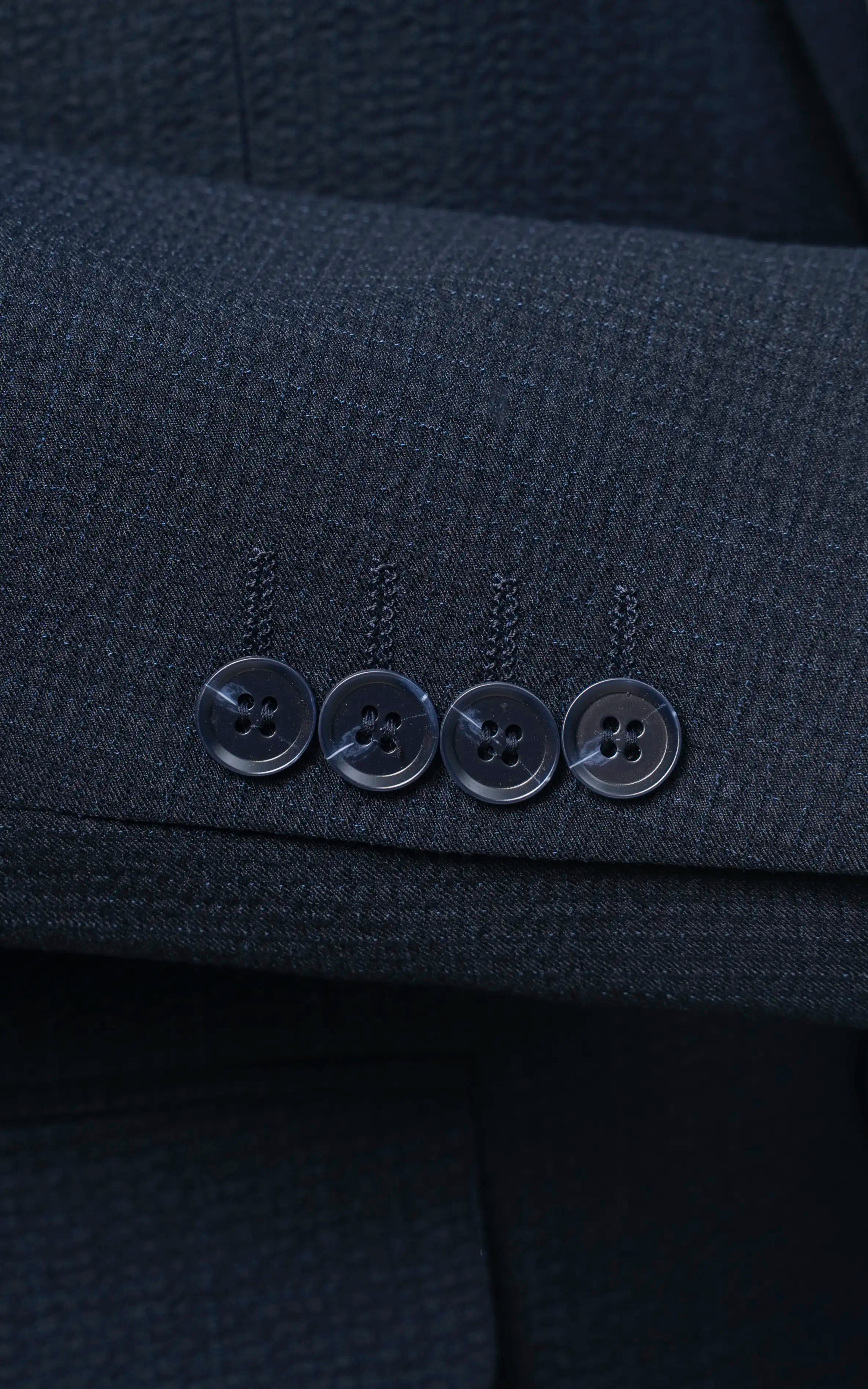 Men’s Seersucker Textured Blazer Navy