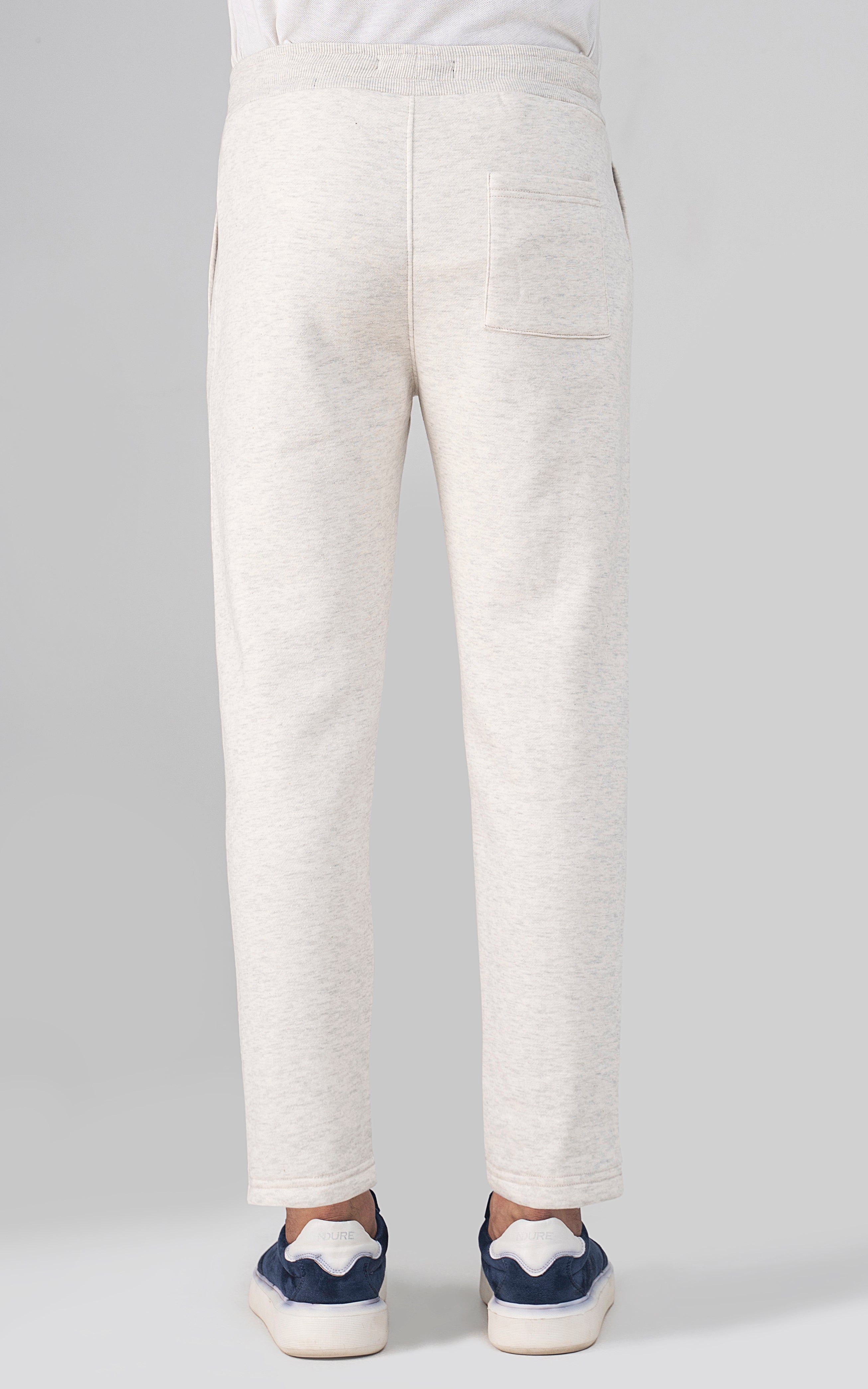 REGULAR FLEECE JOGGER TROUSER OATMEAL