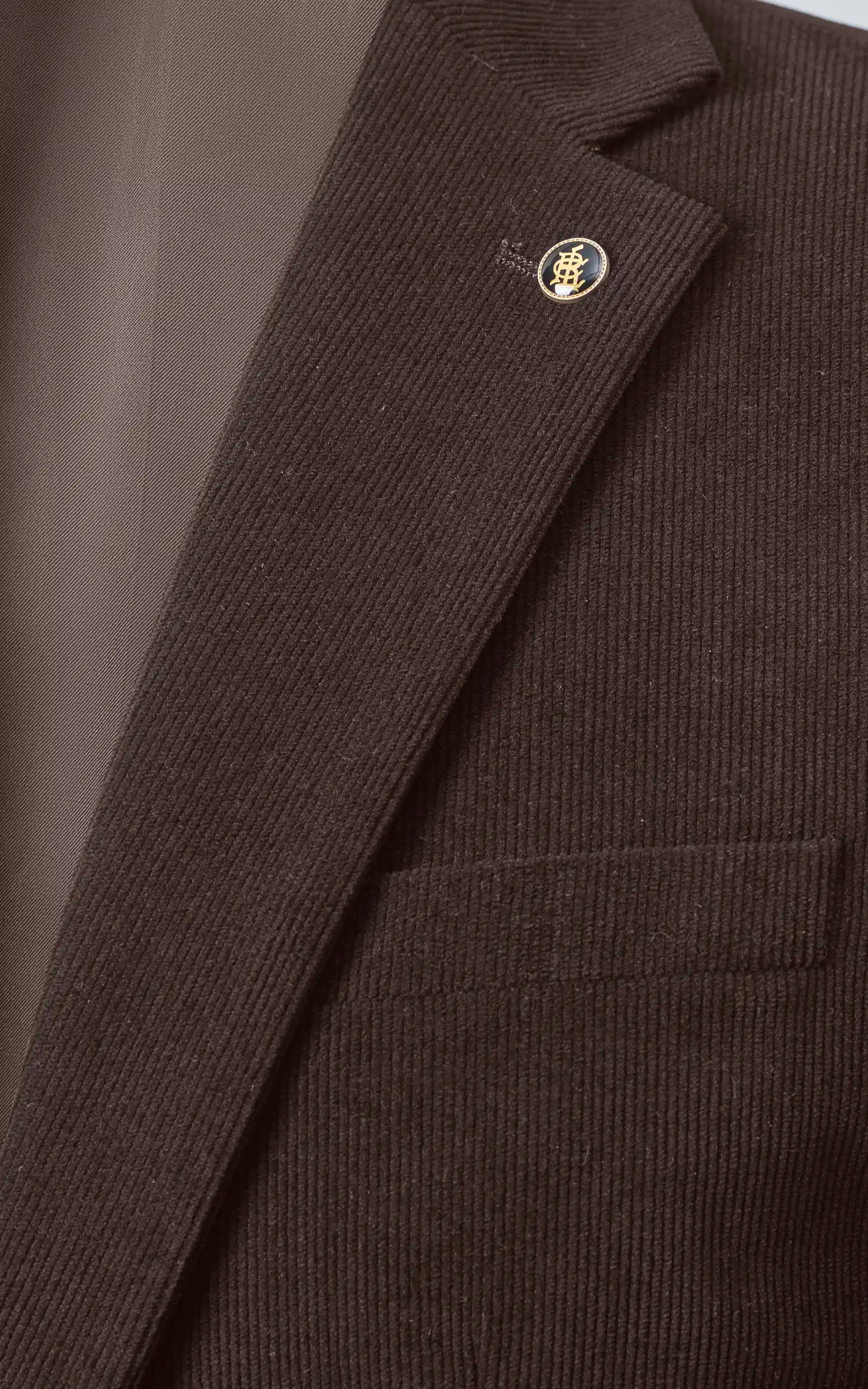 Men's Corduroy Blazer DK Brown