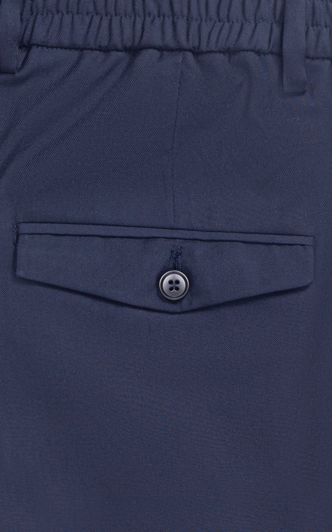 Elasticated pleated pant Navy