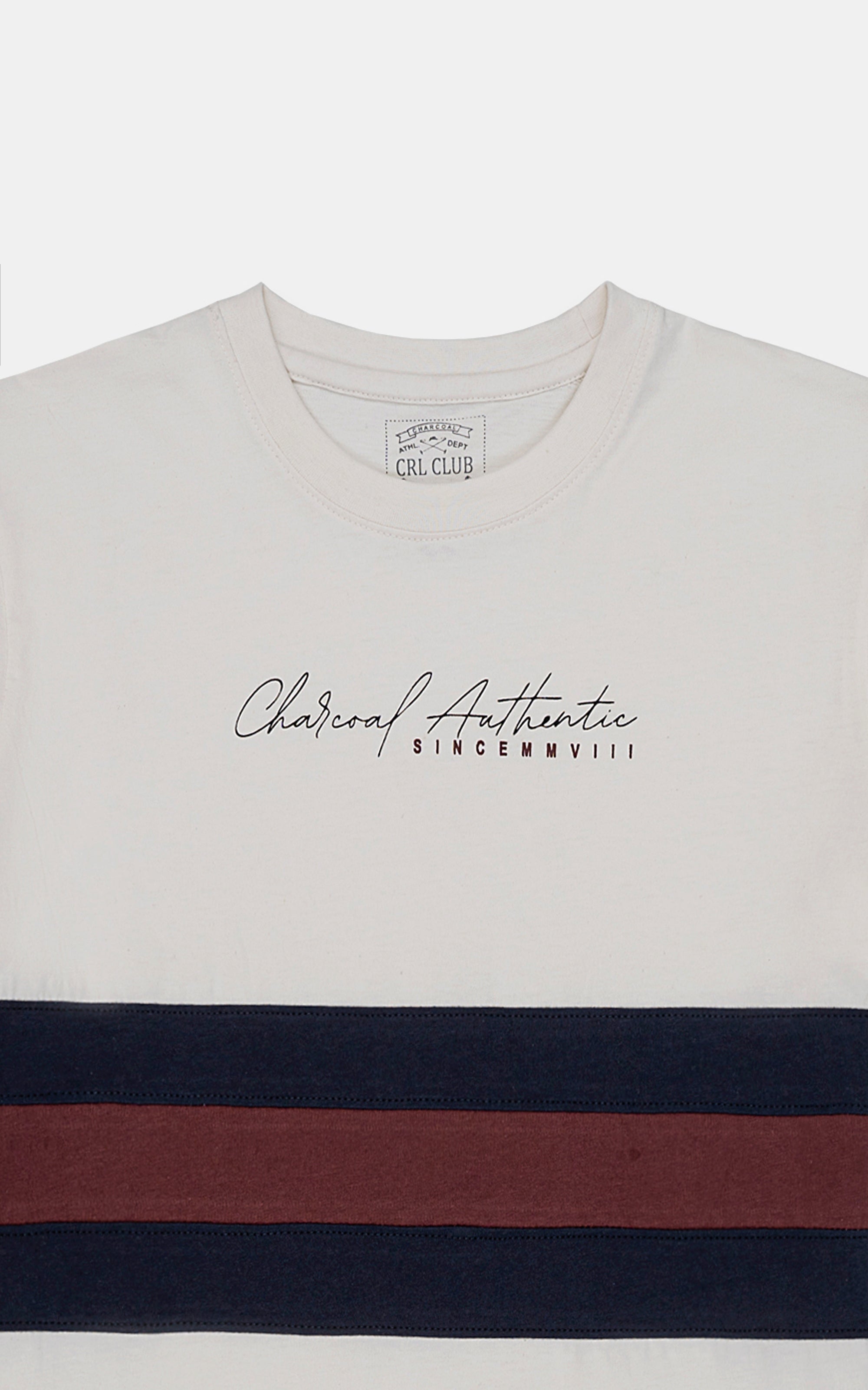 T SHIRT ROUND NECK OFF WHITE