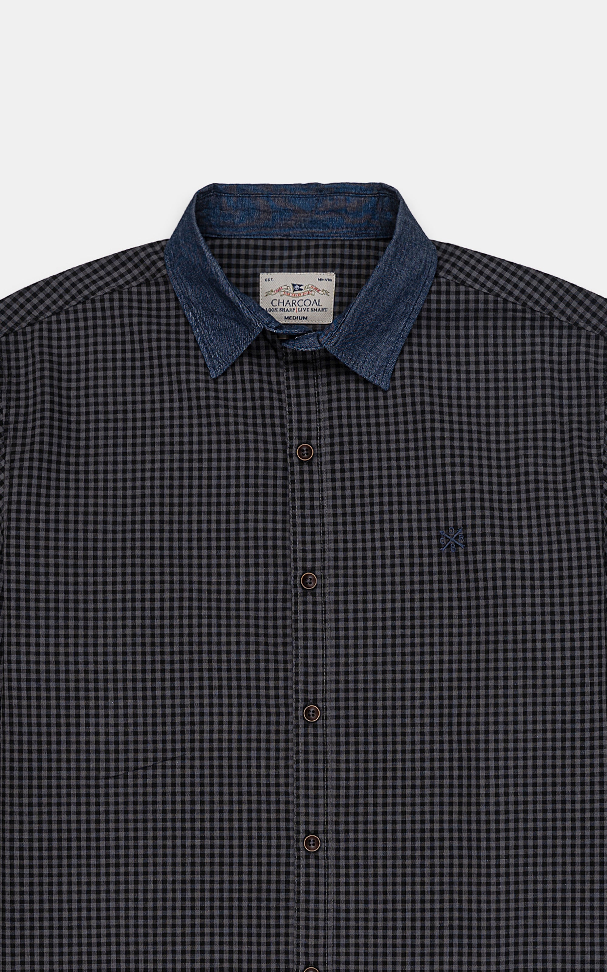 CASUAL SHIRT GREY CHECK