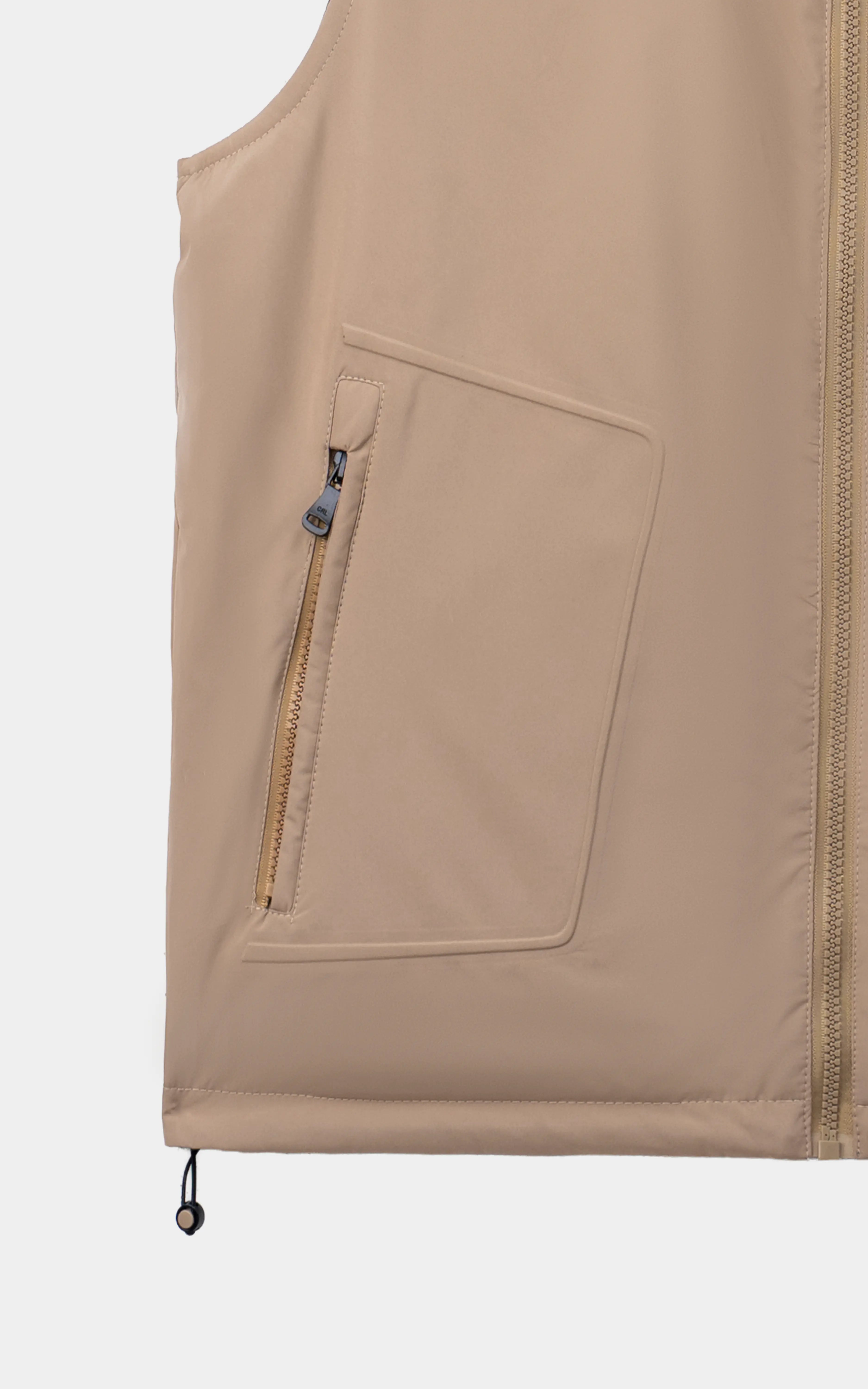 SMART FIT SLEEVELESS REVERSIBLE JACKET BEIGE GREY