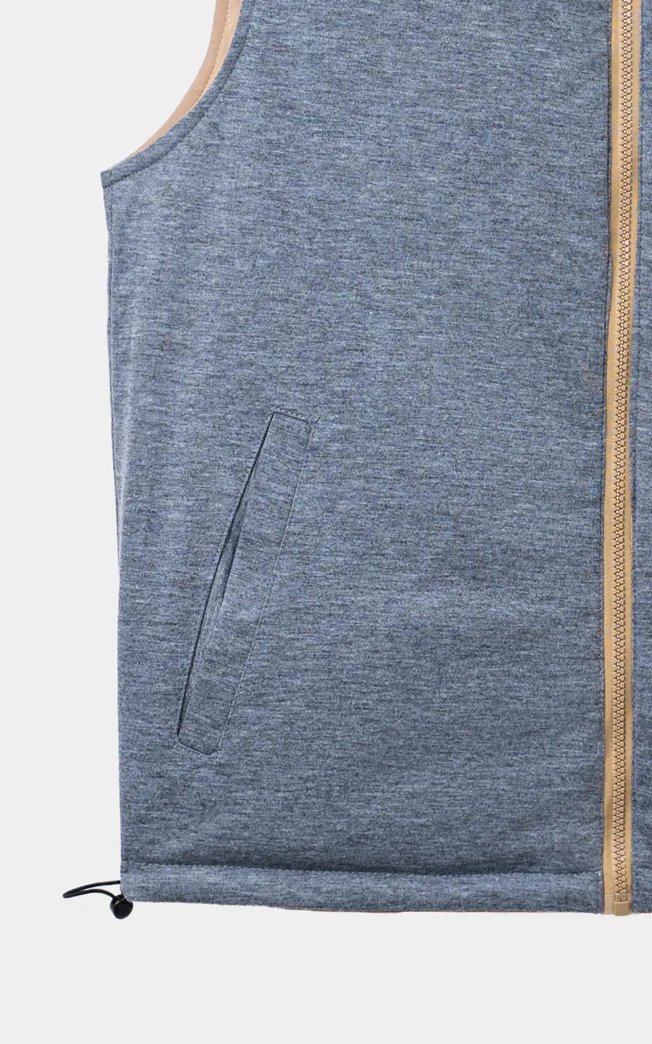 SMART FIT SLEEVELESS REVERSIBLE JACKET BEIGE GREY