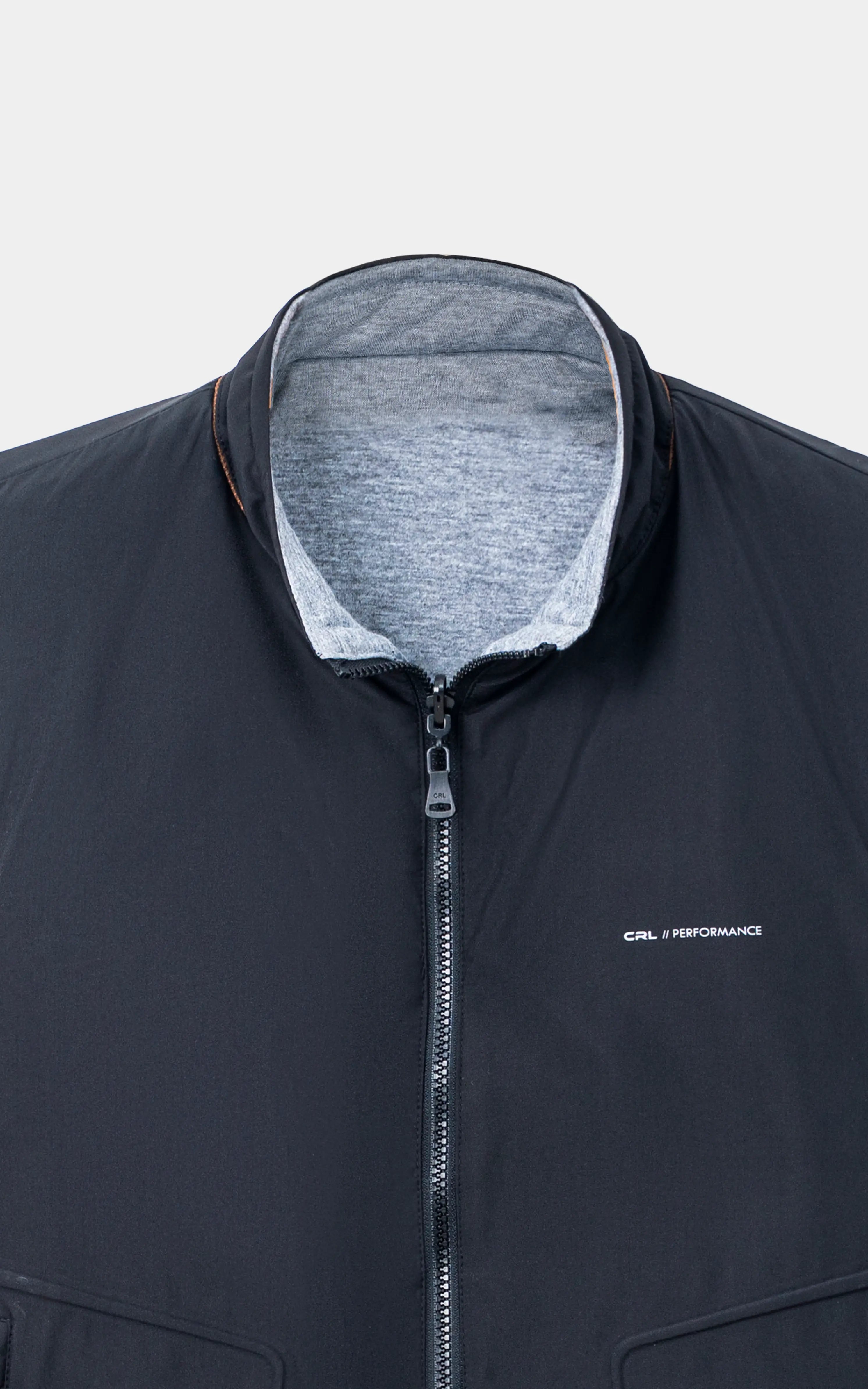 SMART FIT SLEEVELESS REVERSIBLE JACKET BLACK GREY