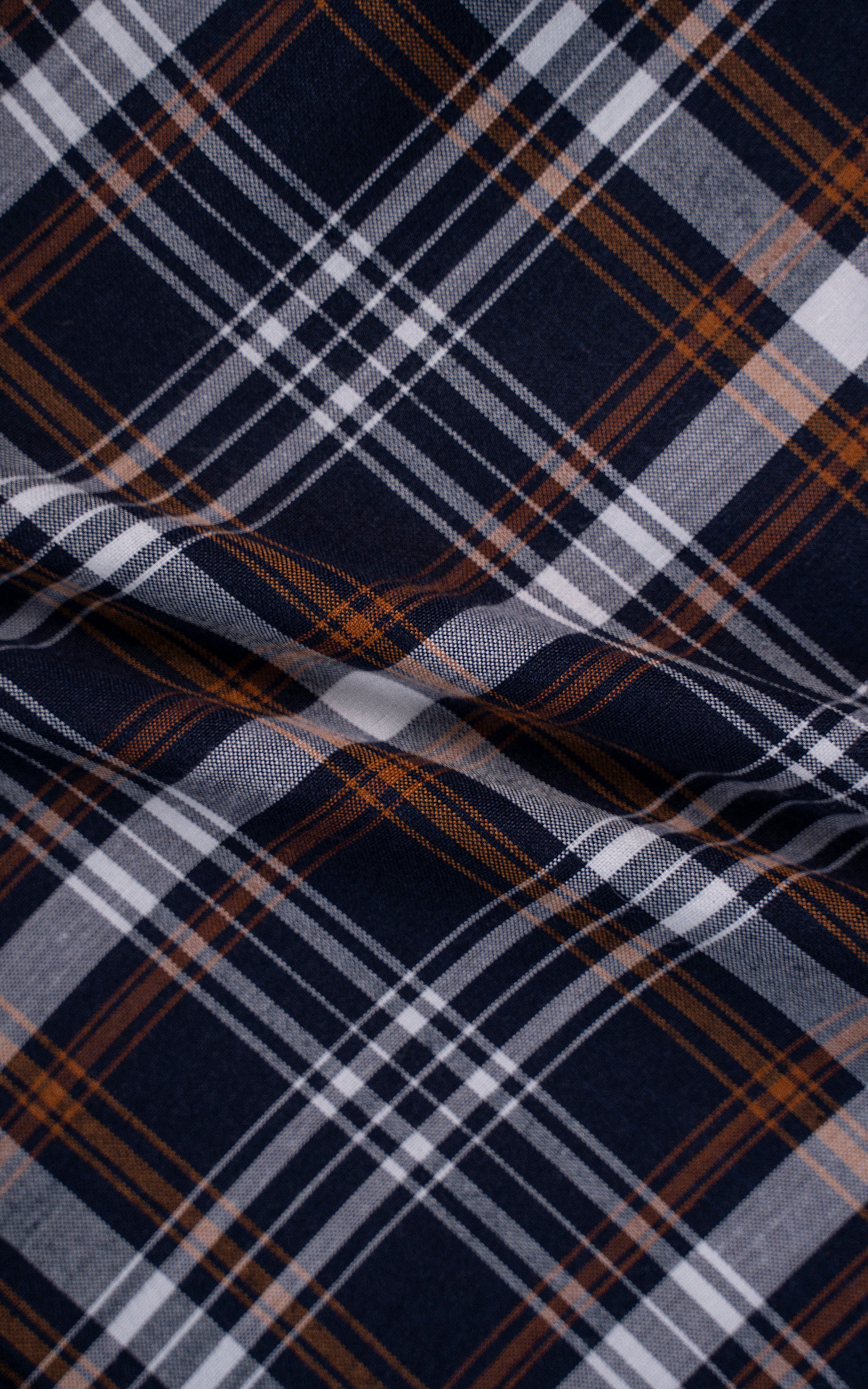 SEMI FORMAL NAVY RUST CHECK