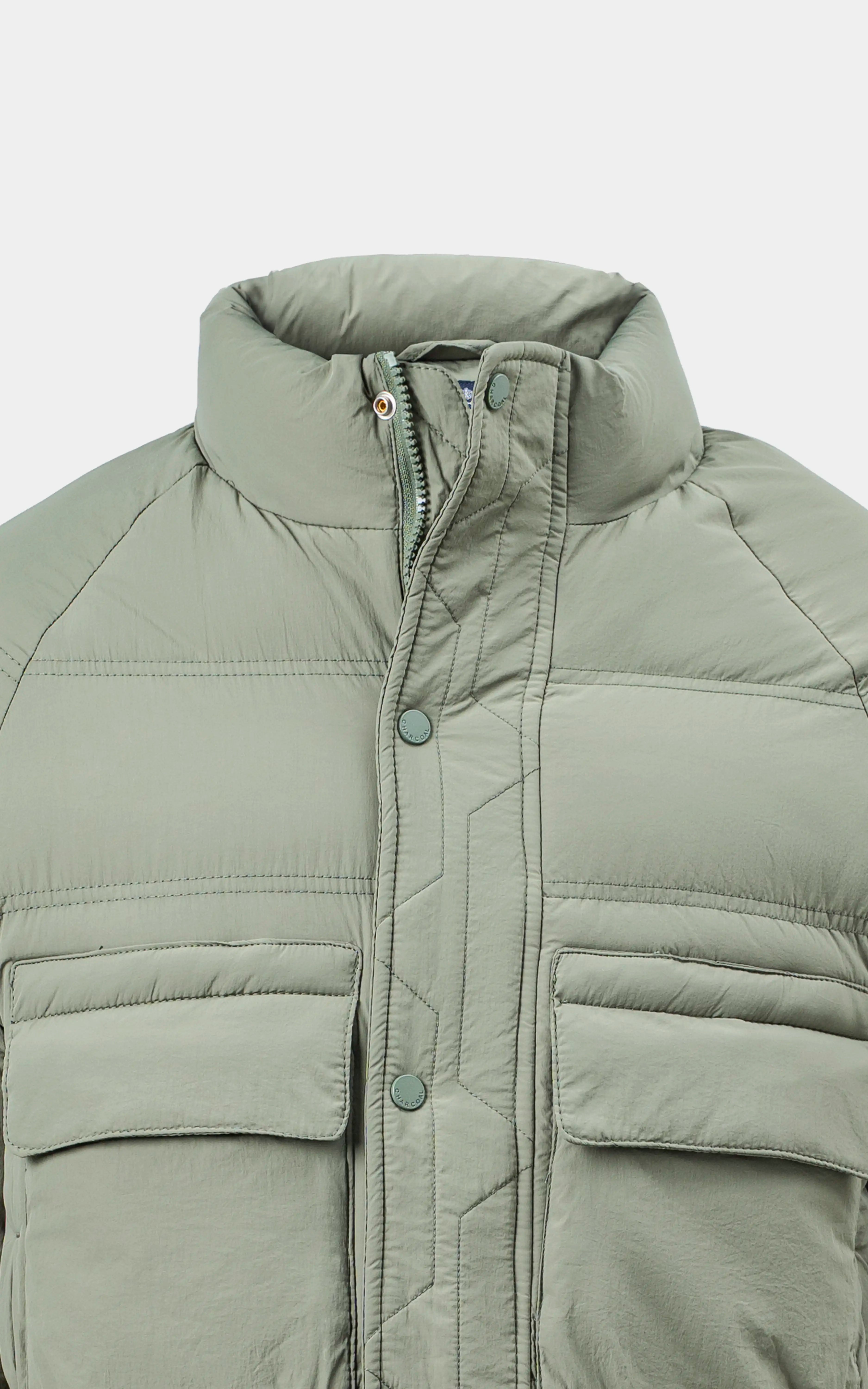 SMART FIT FULLSLEEVE PUFFER JACKET PISTACHIO