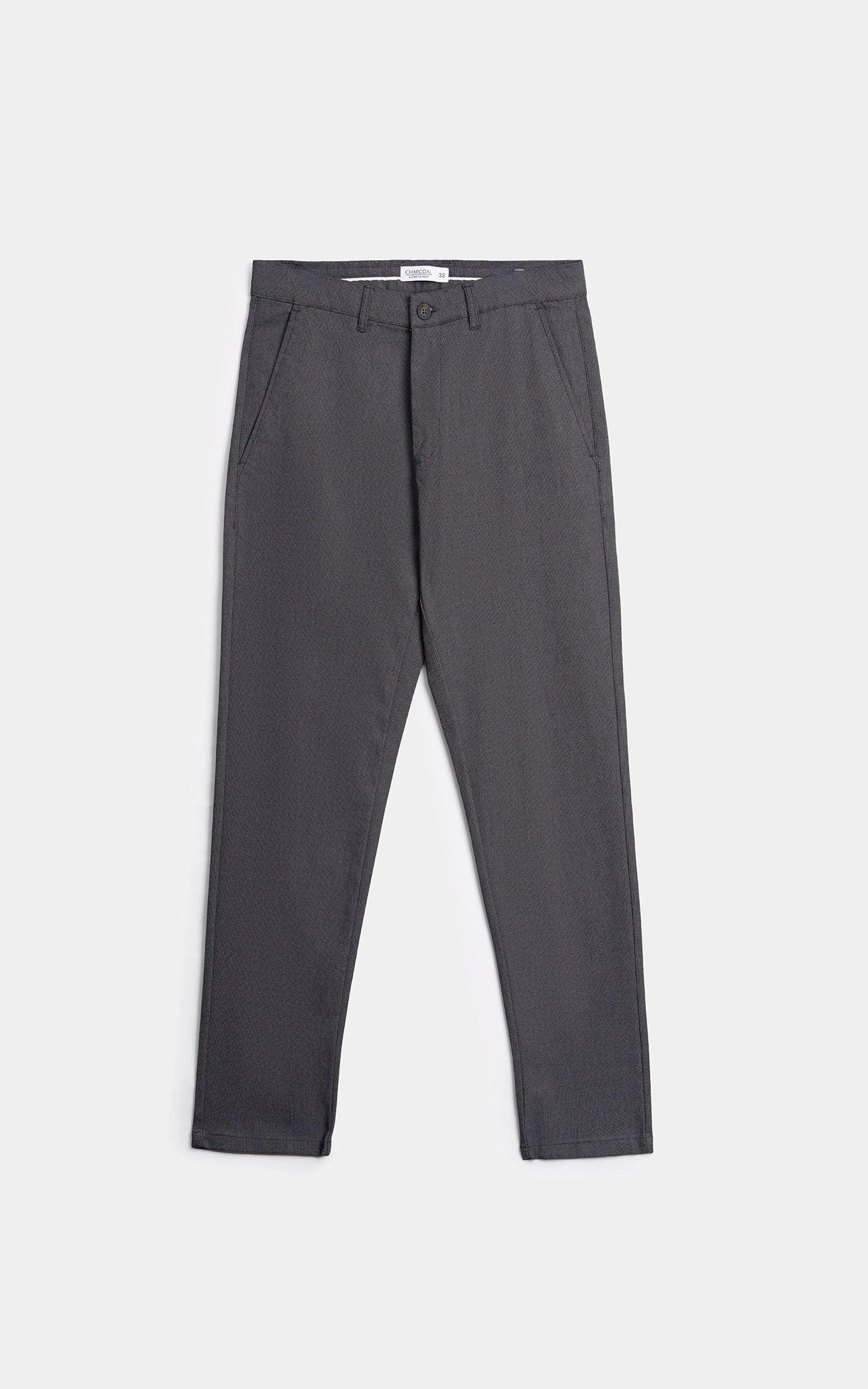 CASUAL PANT REGULAR FIT BLACK MELANGE