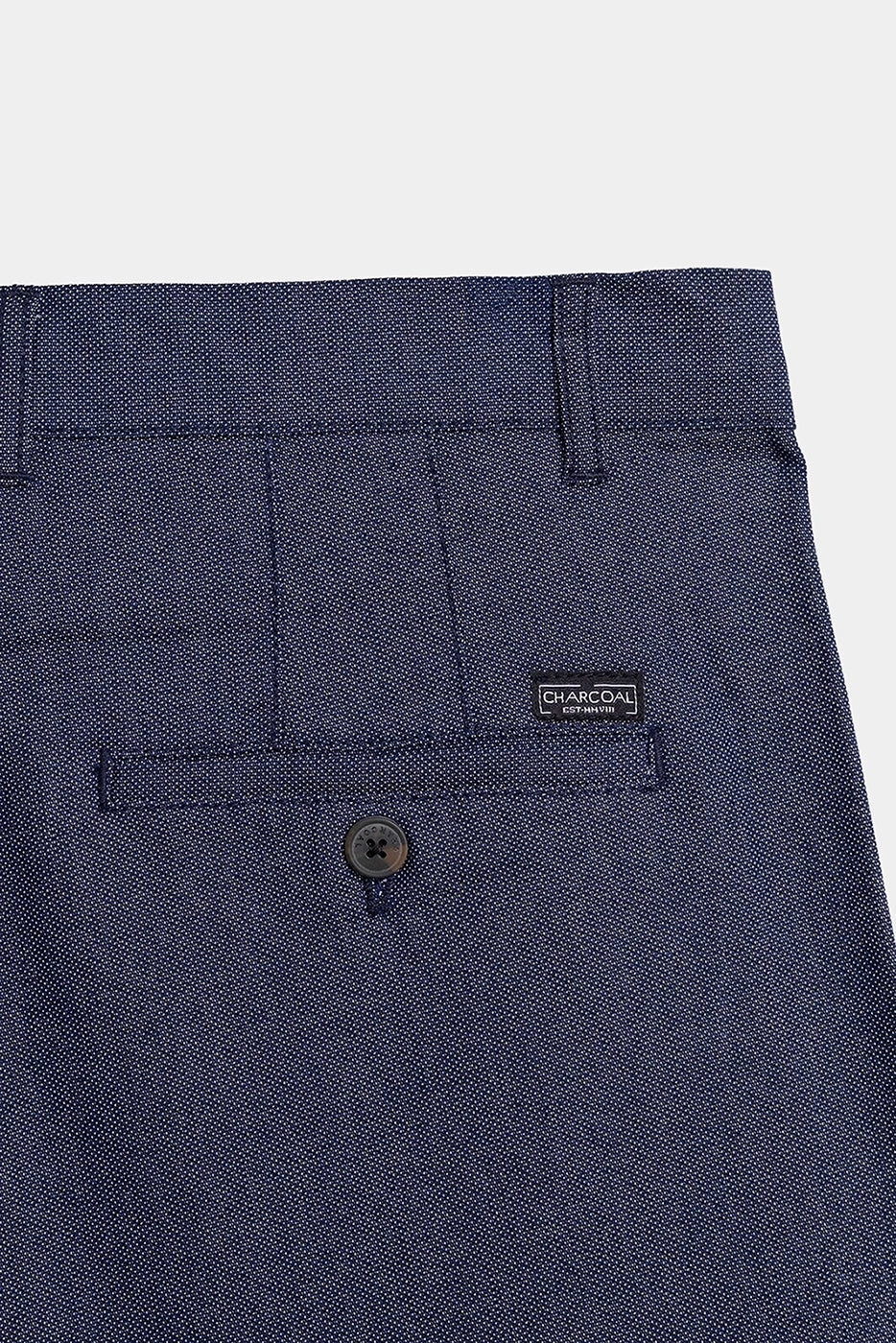 CASUAL PANT REGULAR FIT NAVY MELANGE