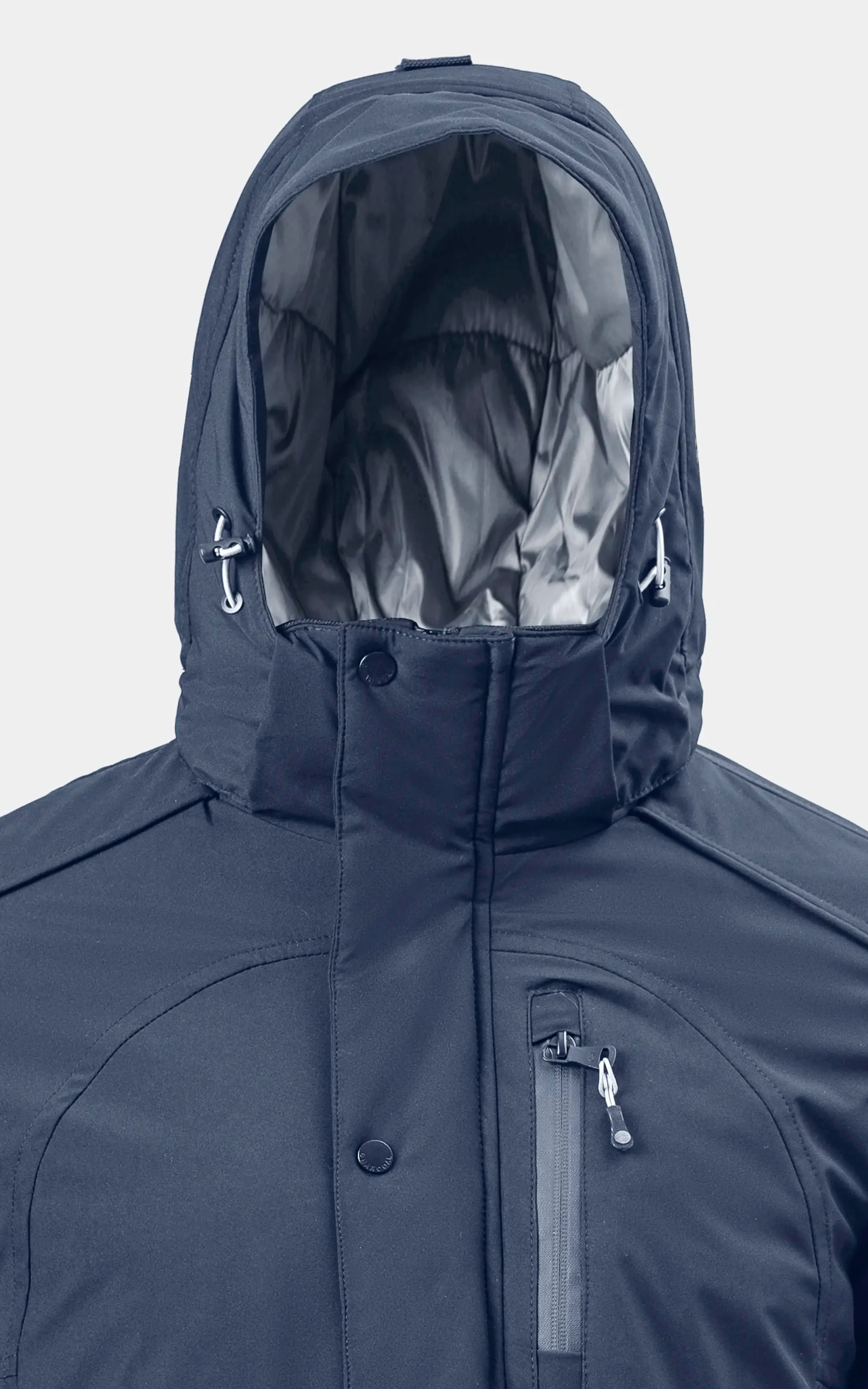 REGULAR FIT FULLSLEEVE PUFFER JACKET NAVY