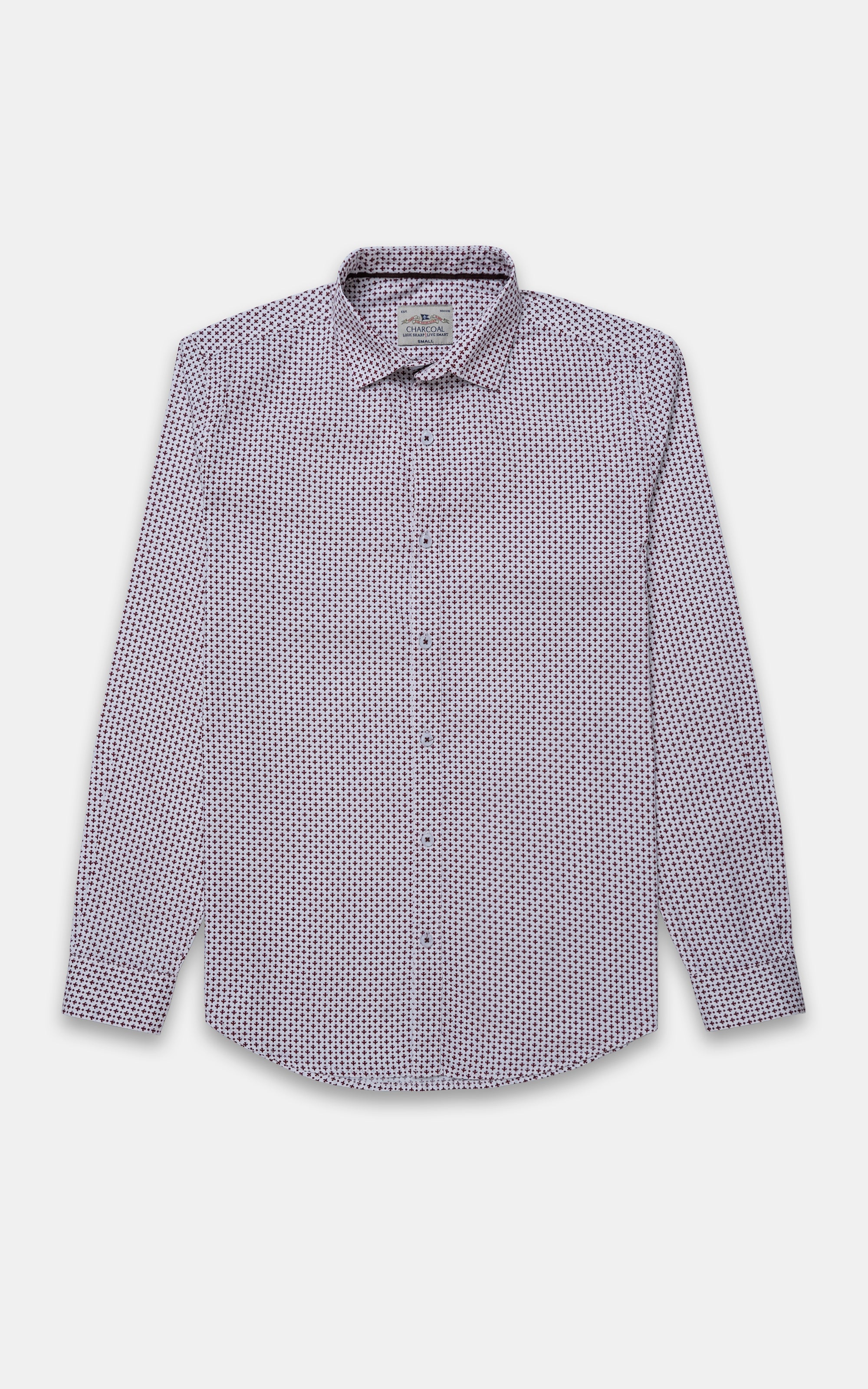 CASUAL SHIRT WHITE PRINTED