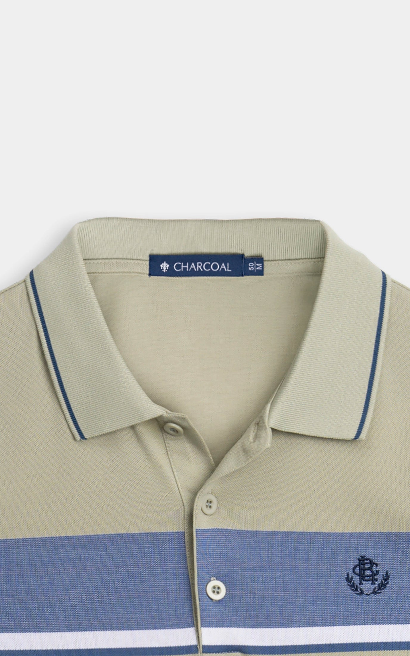 SMART FIT EXECUTIVE ENGINEER STRIPED POLO SHIRT LIGHT GREEN