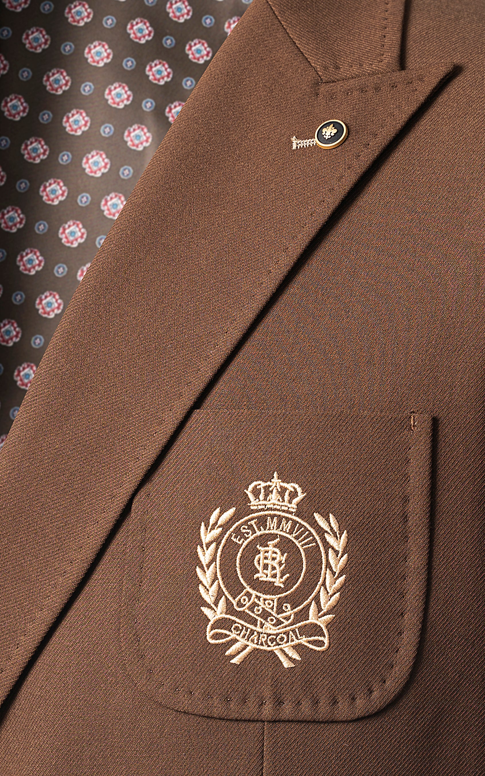 SIGNATURE DOUBLE BREASTED COAT COFFEE