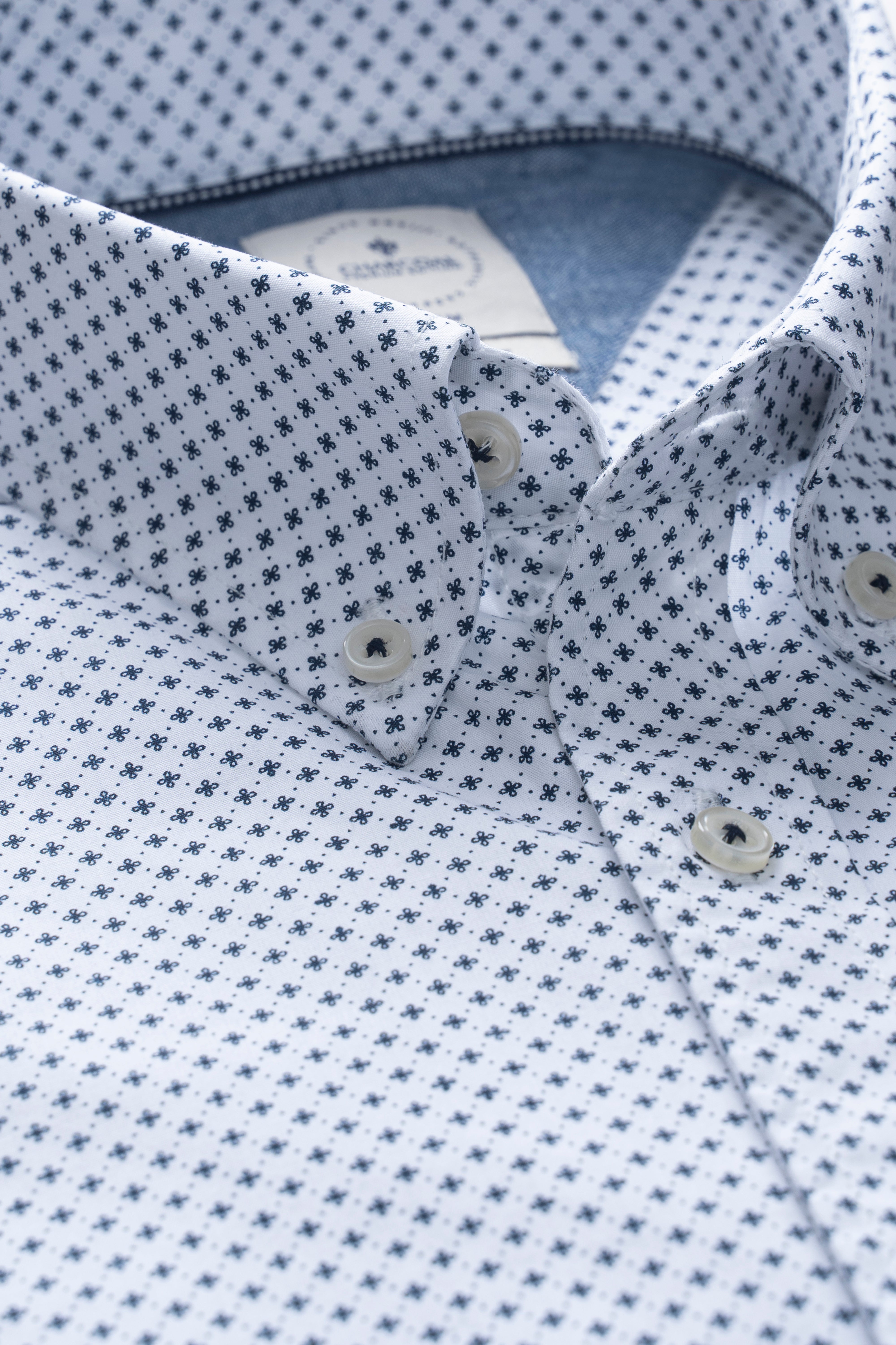 SMART FIT SHIRT WHITE PRINTED