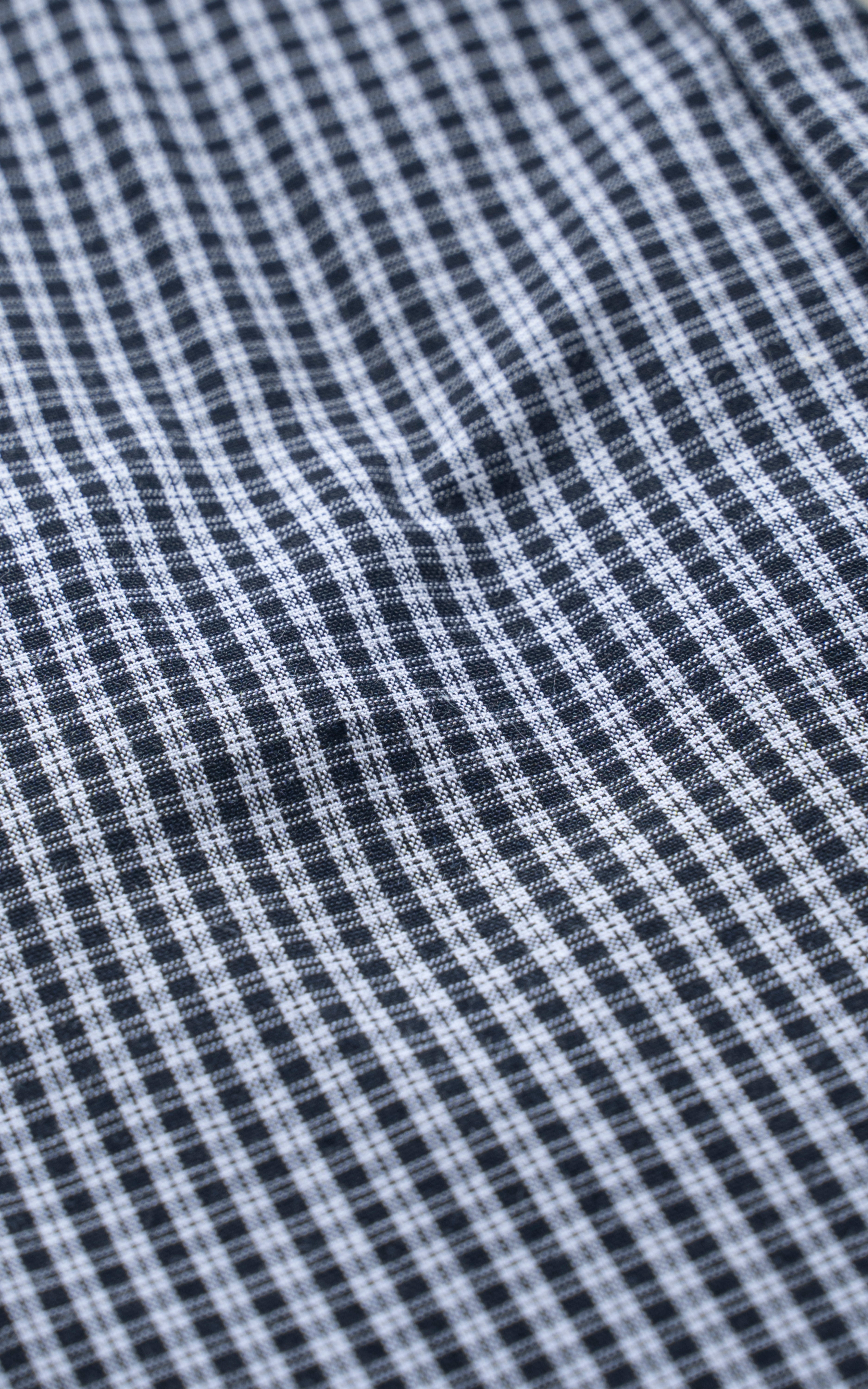 SEMI FORMAL SMART FIT CHECKED SHIRT BLACK