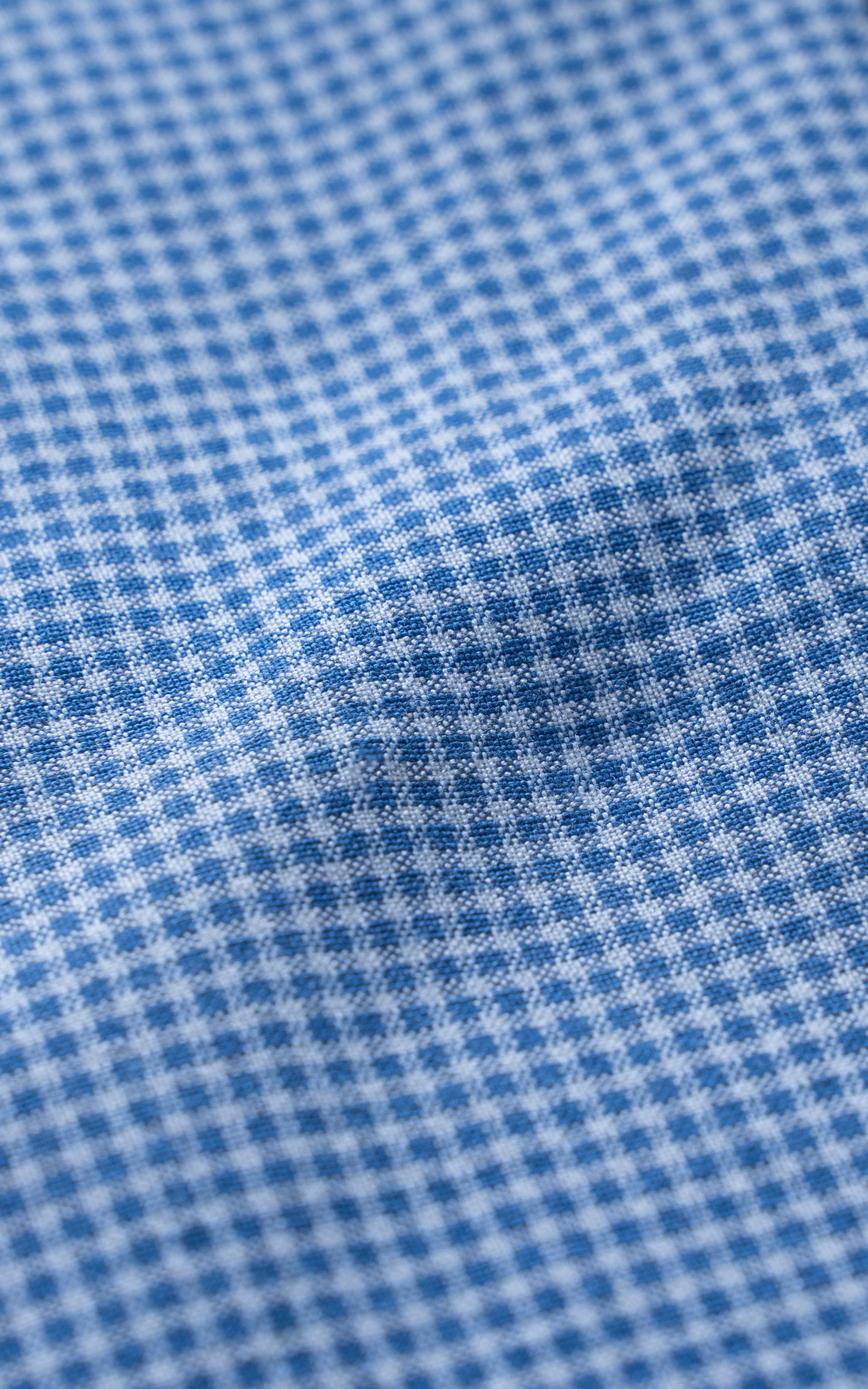 SEMI FORMAL SMART FIT CHECKED SHIRT BLUE