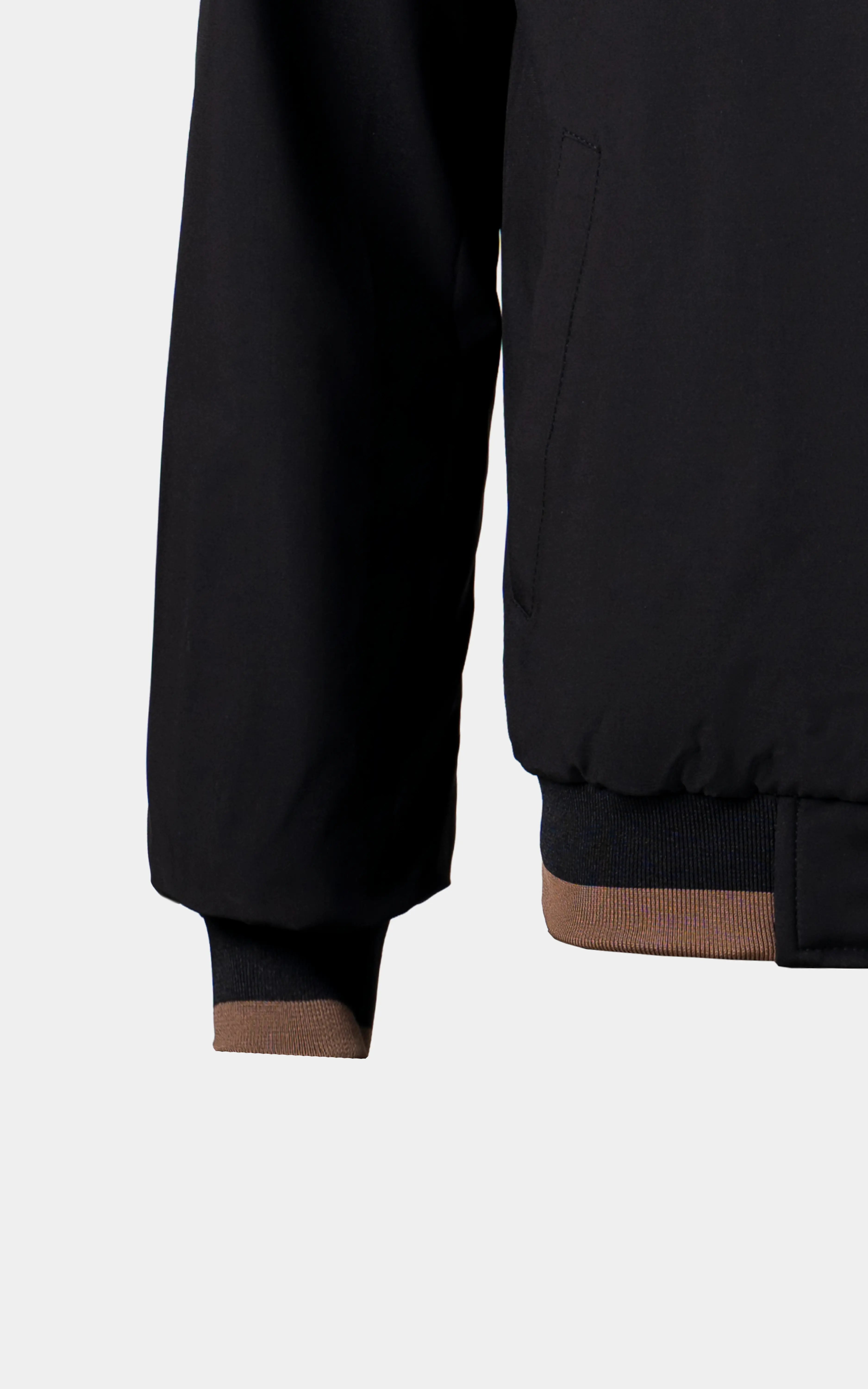 REVERSIBLE BOMBER JACKET BROWN