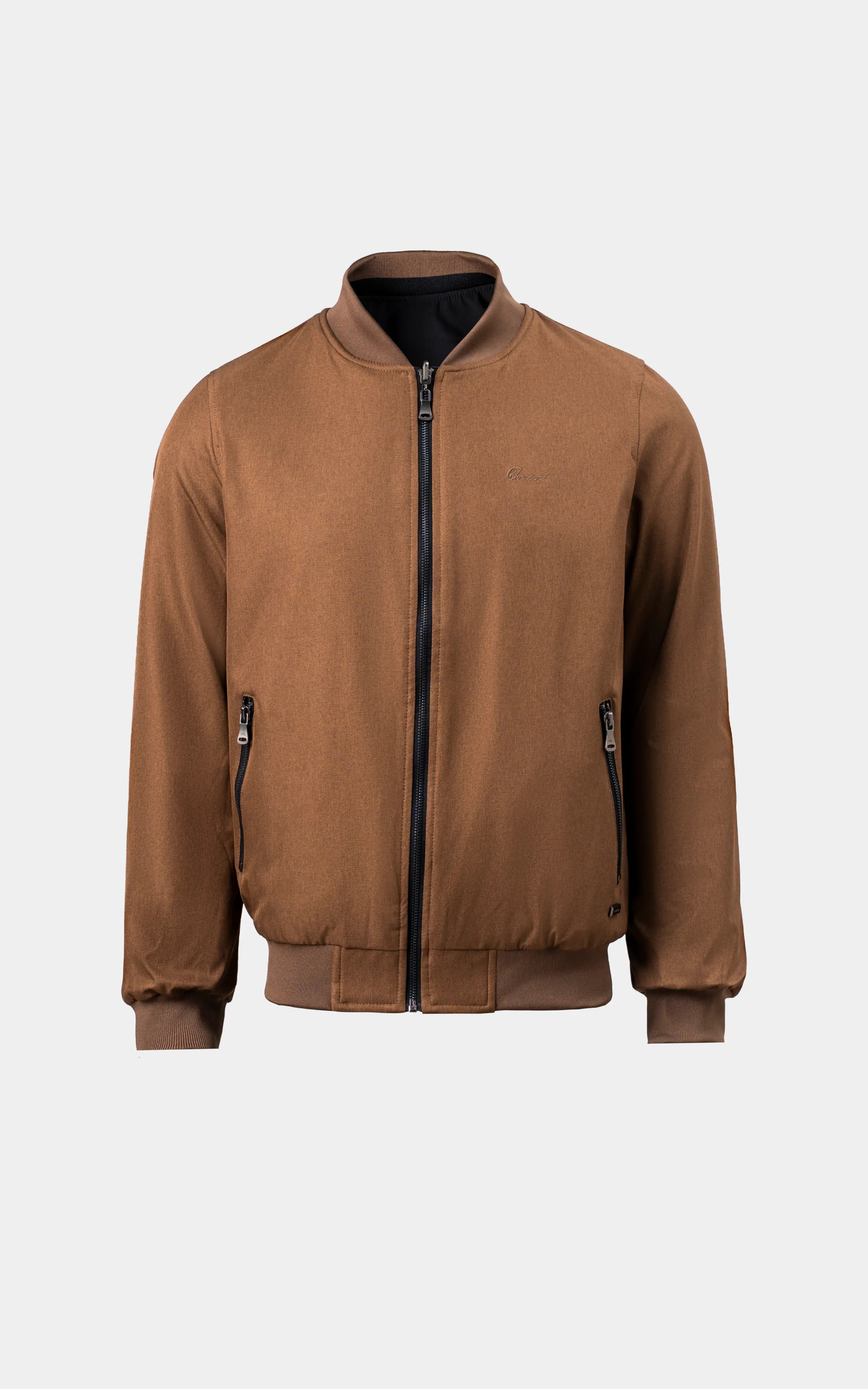 REVERSIBLE BOMBER JACKET BROWN