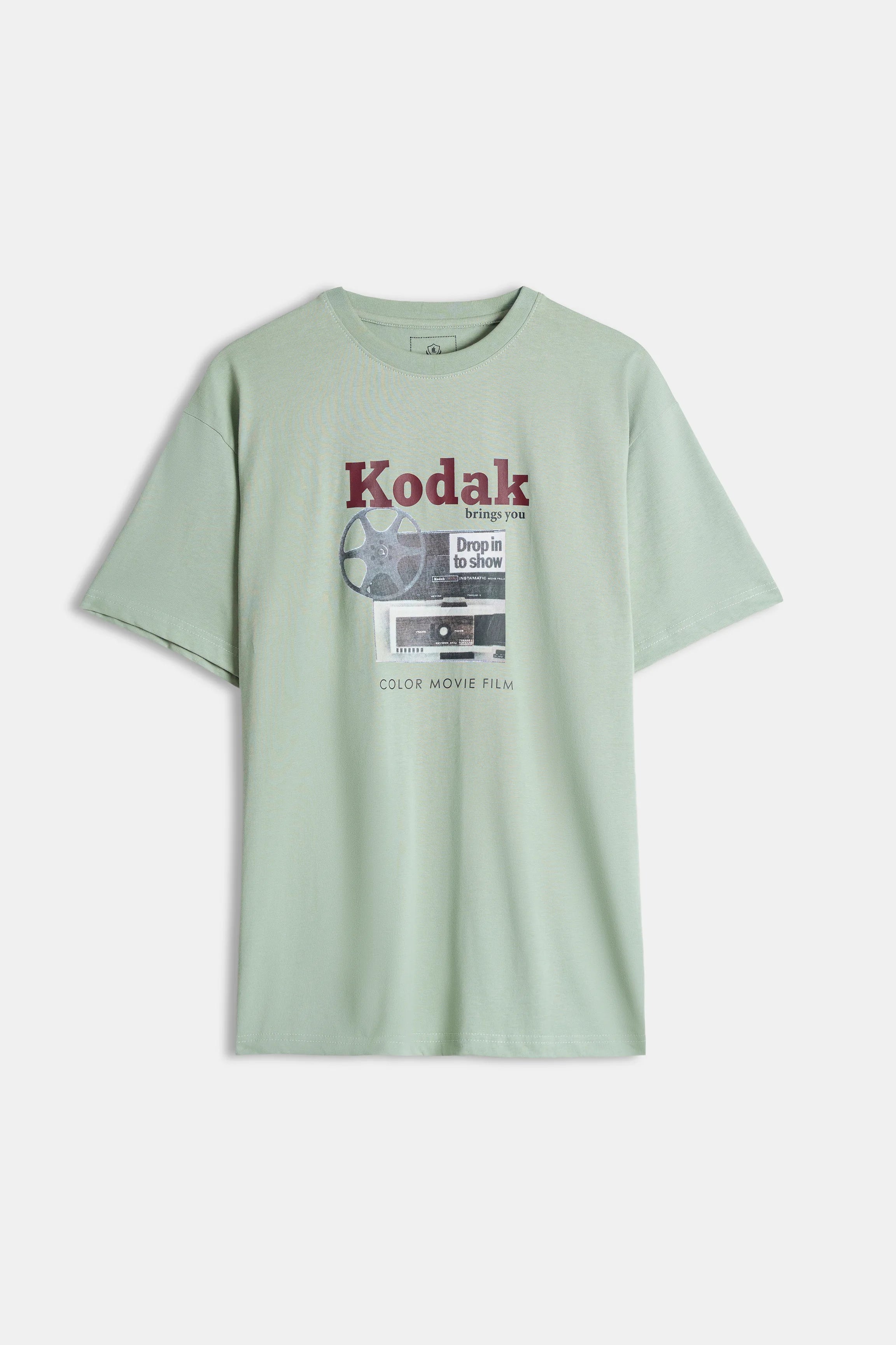CREW NECK GRAPHIC T SHIRT LIGHT GREEN