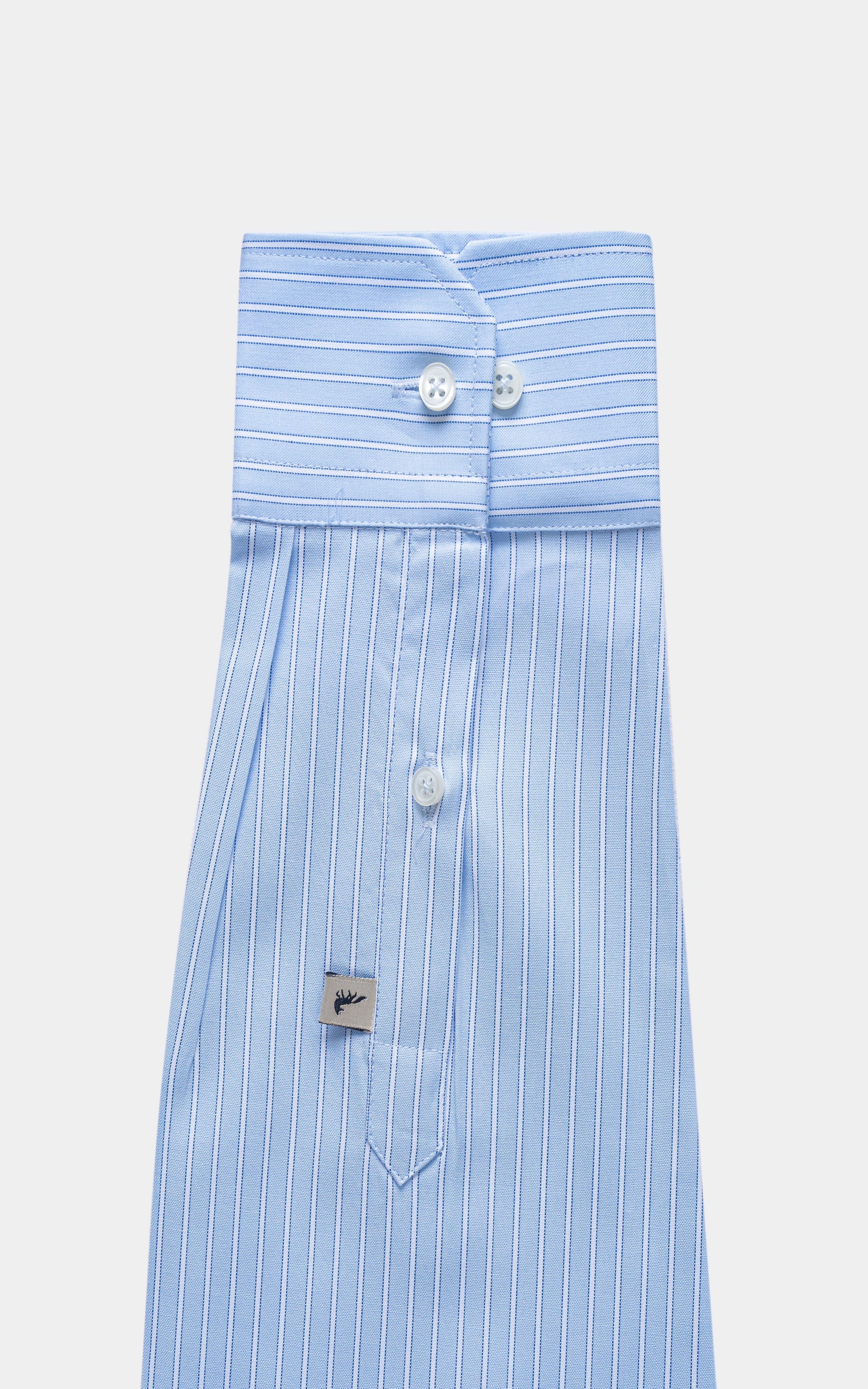 SMART FIT STRIPED SHIRT SKY WHITE LINE