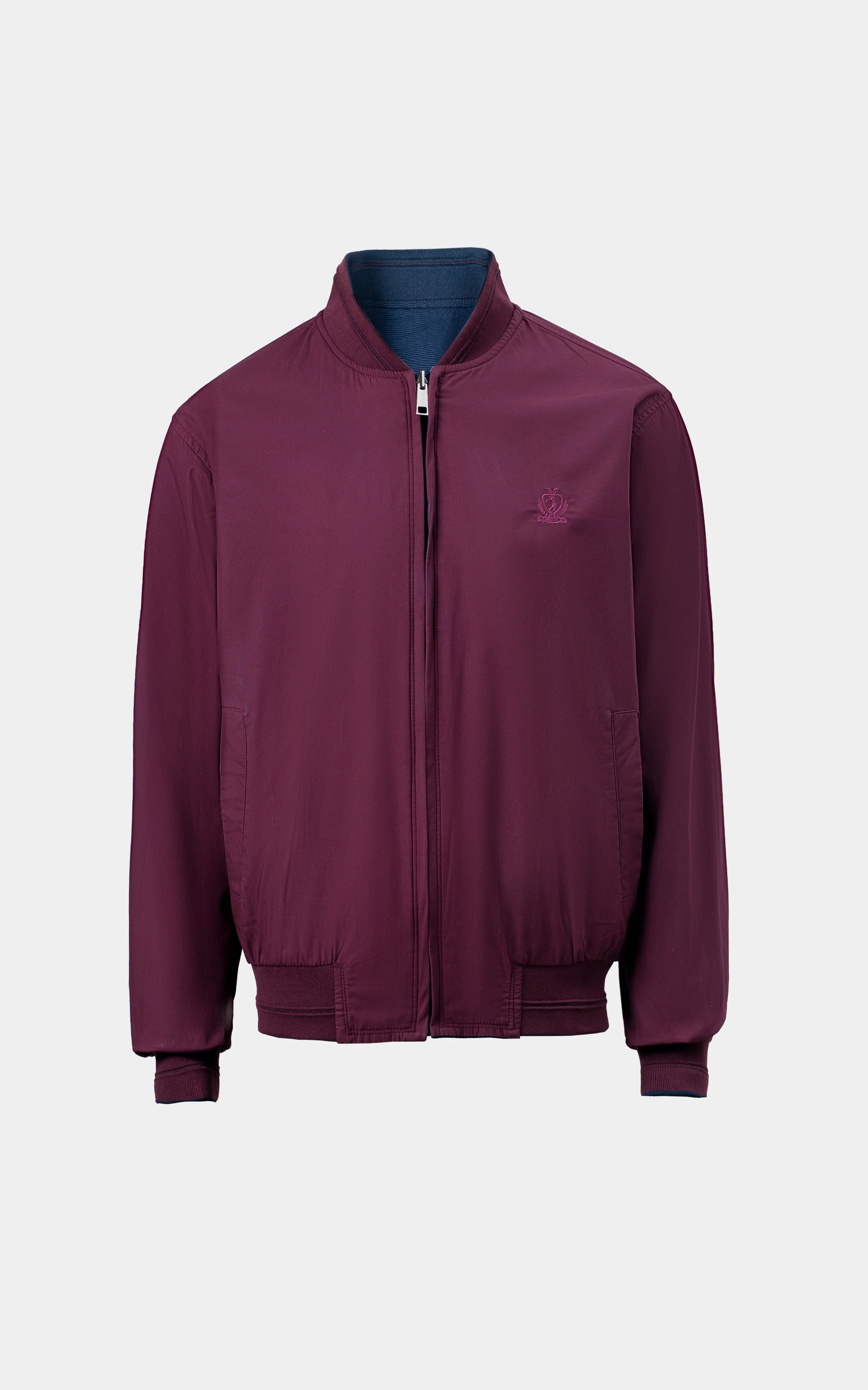Reversible Bomber jacket Navy Maroon