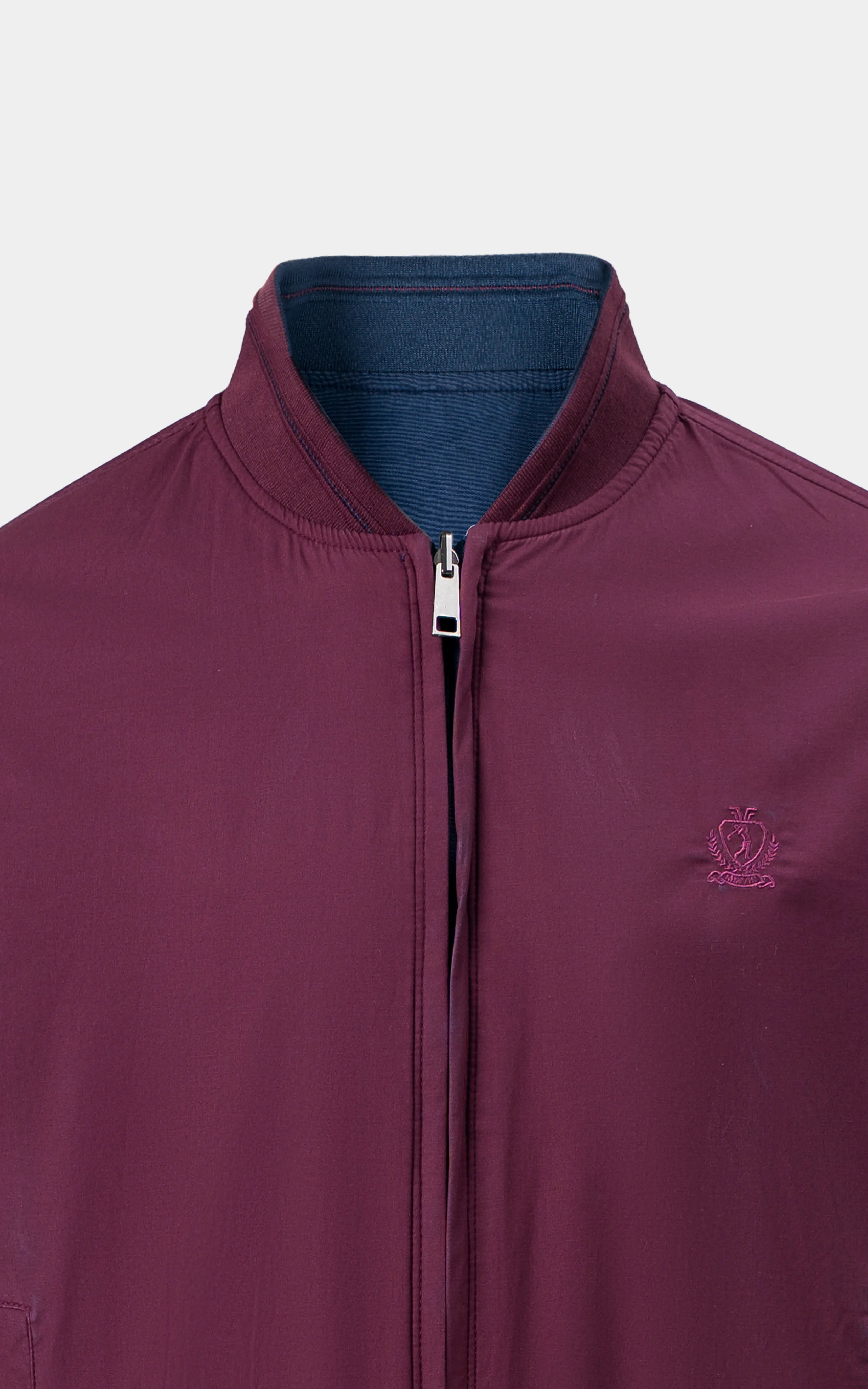 Reversible Bomber jacket Navy Maroon