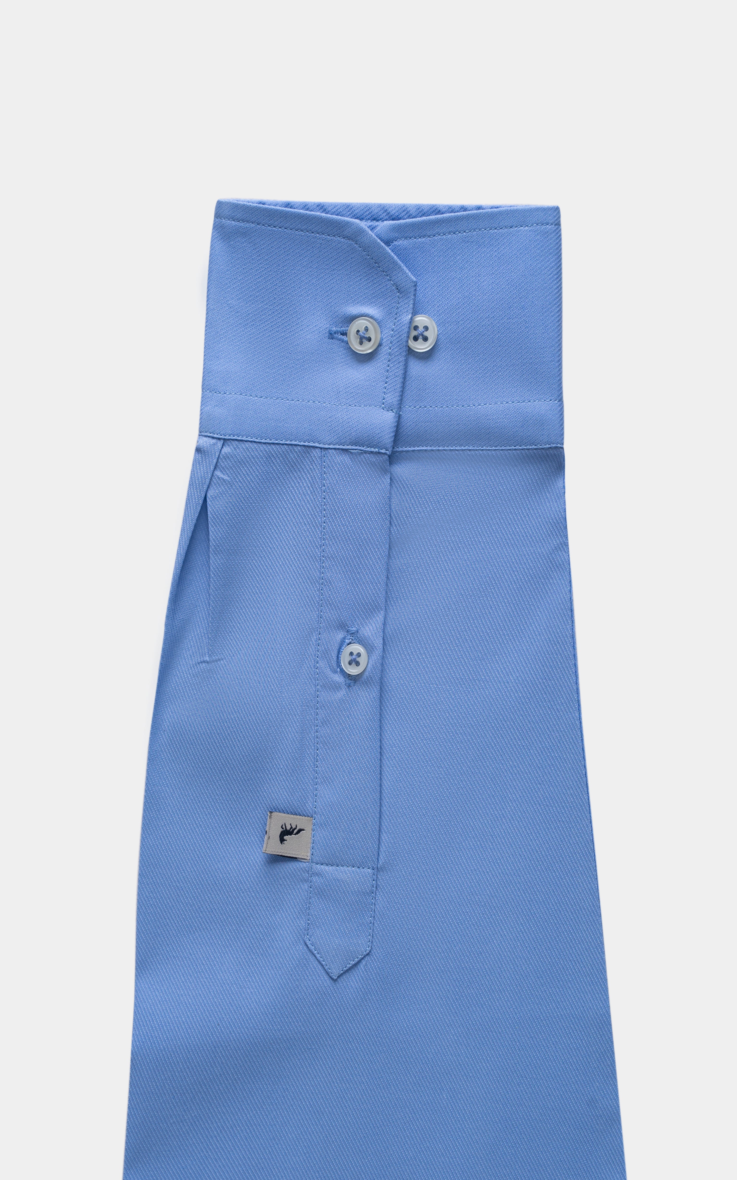 SMART FIT SHIRT BLUE SELF TEXTURED