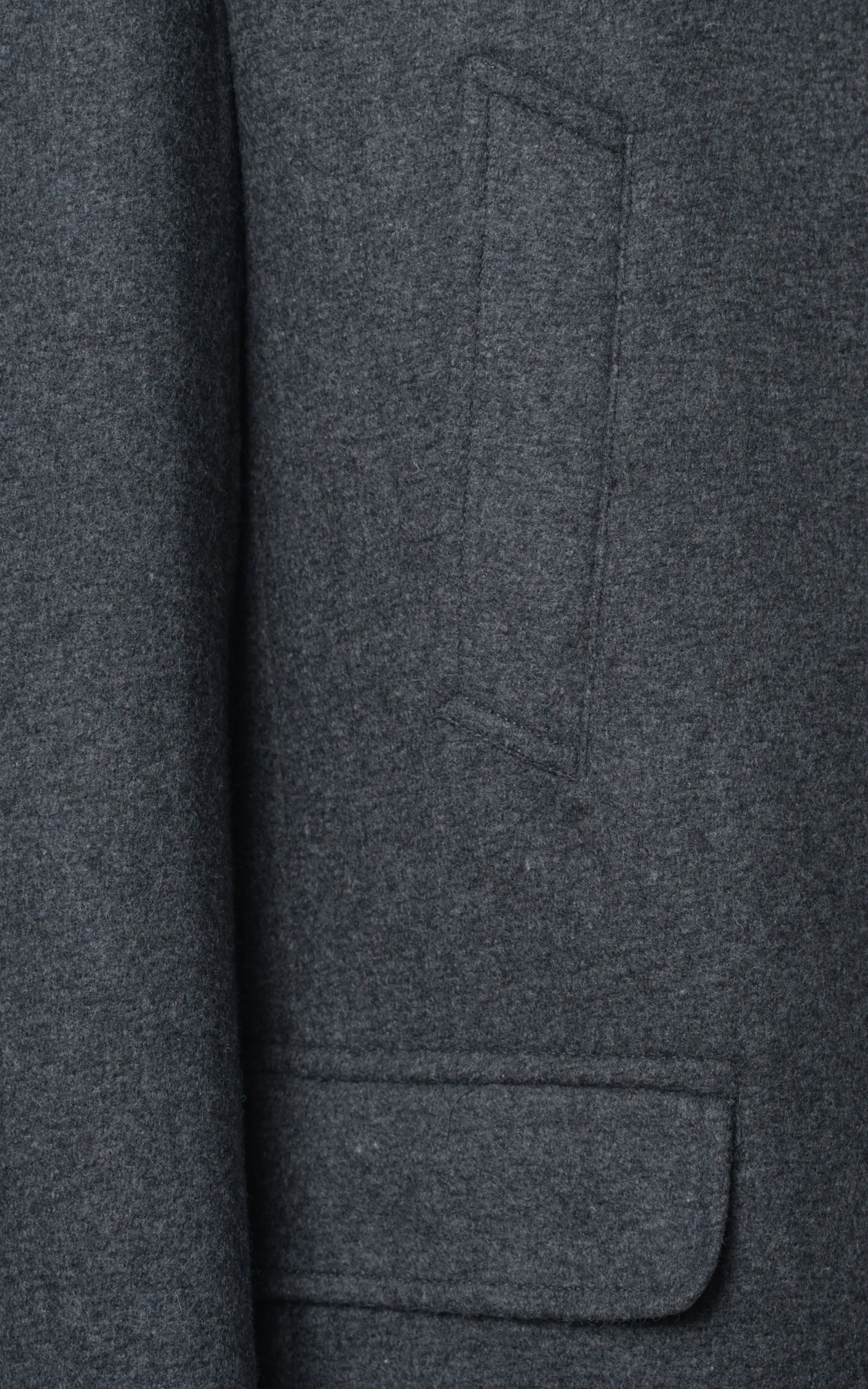 BAN COLLAR SMART FIT LONG COAT DARK GREY