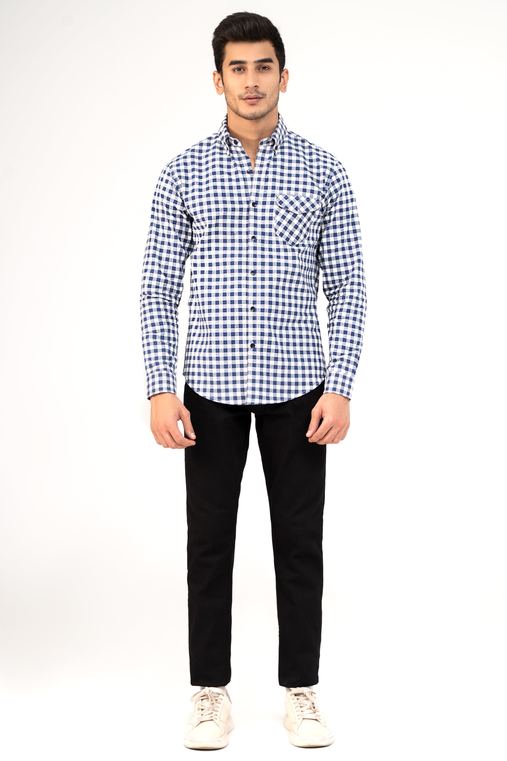 CASUAL SHIRT BLUE CHECK