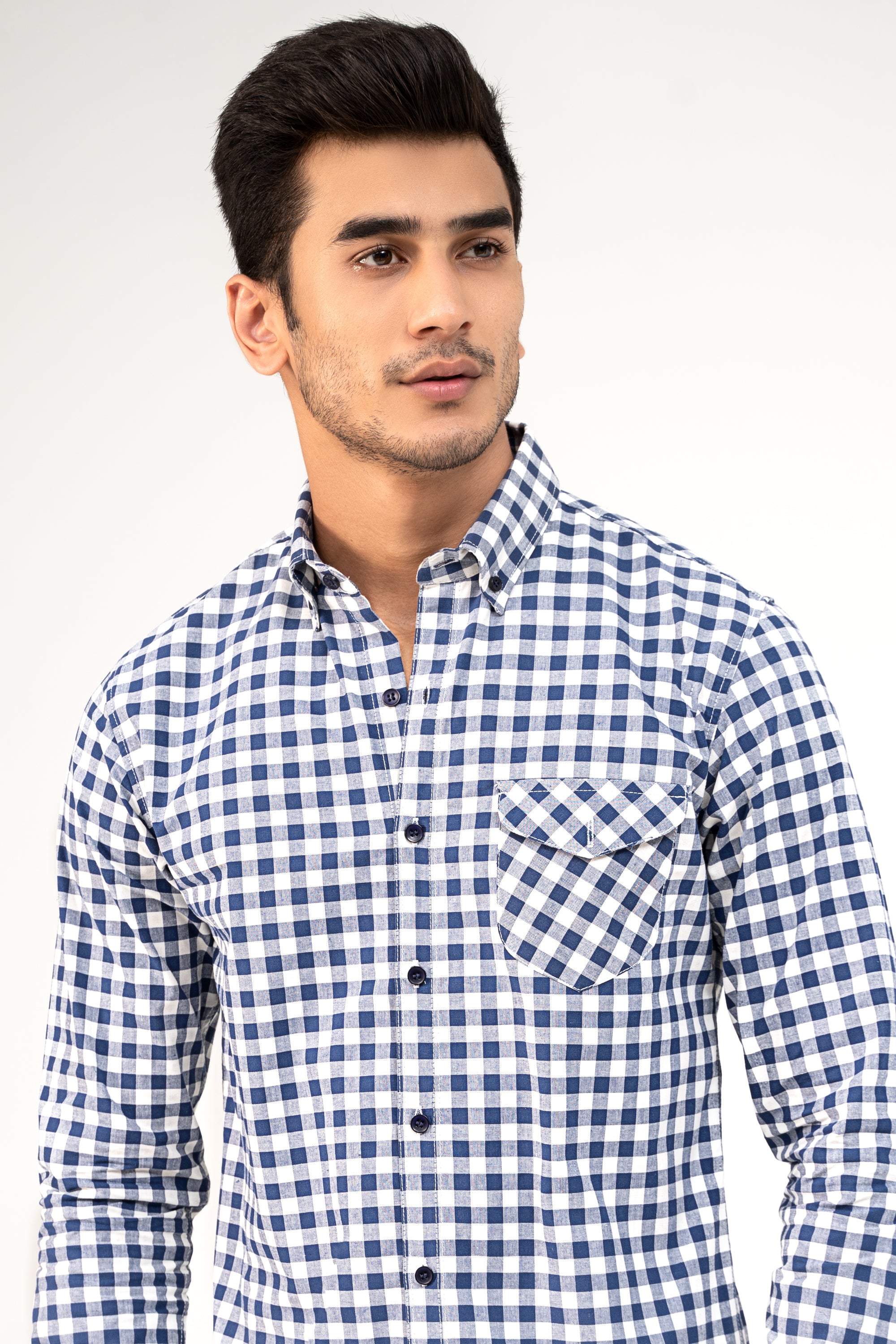 CASUAL SHIRT BLUE CHECK