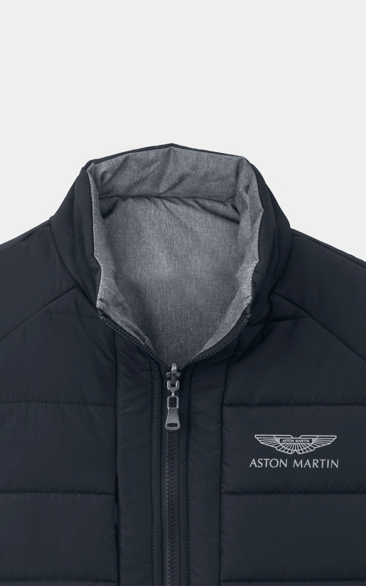 SMART FIT SLEEVELESS REVERSIBLE JACKET BLACK GREY MELANGE