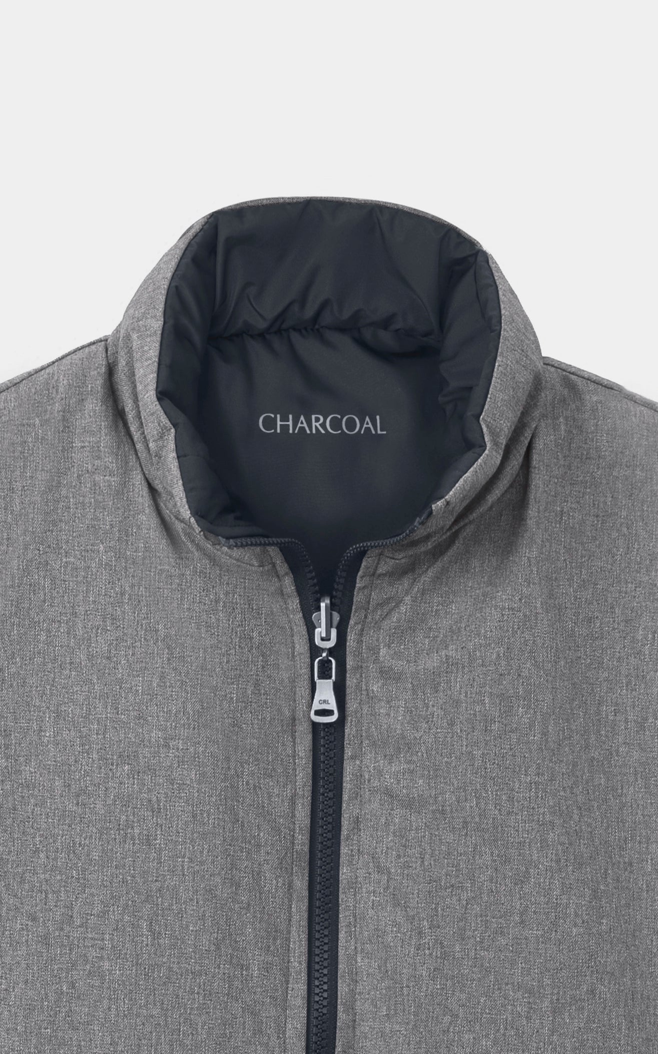 SMART FIT SLEEVELESS REVERSIBLE JACKET BLACK GREY MELANGE