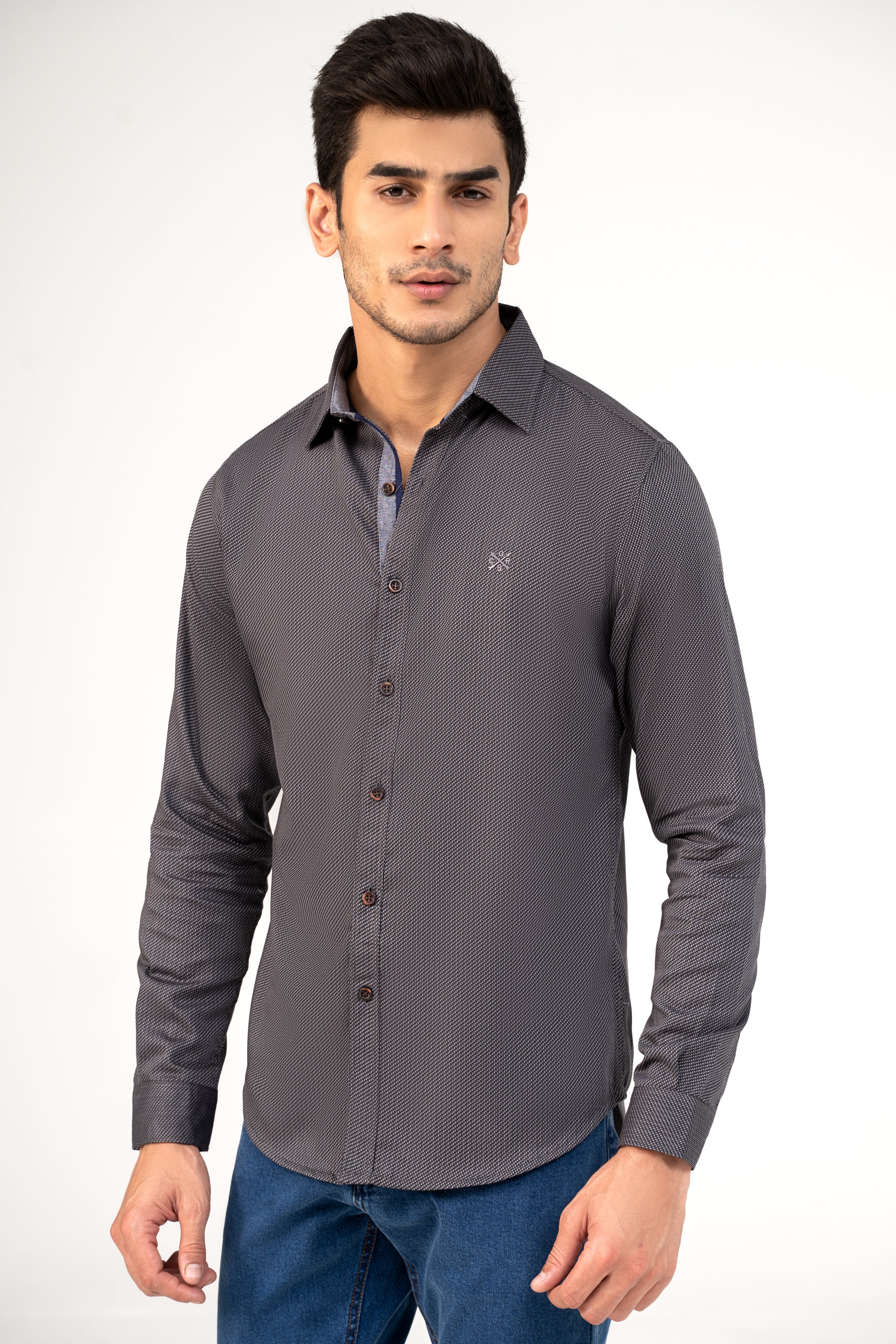 CASUAL SHIRT CHARCOAL