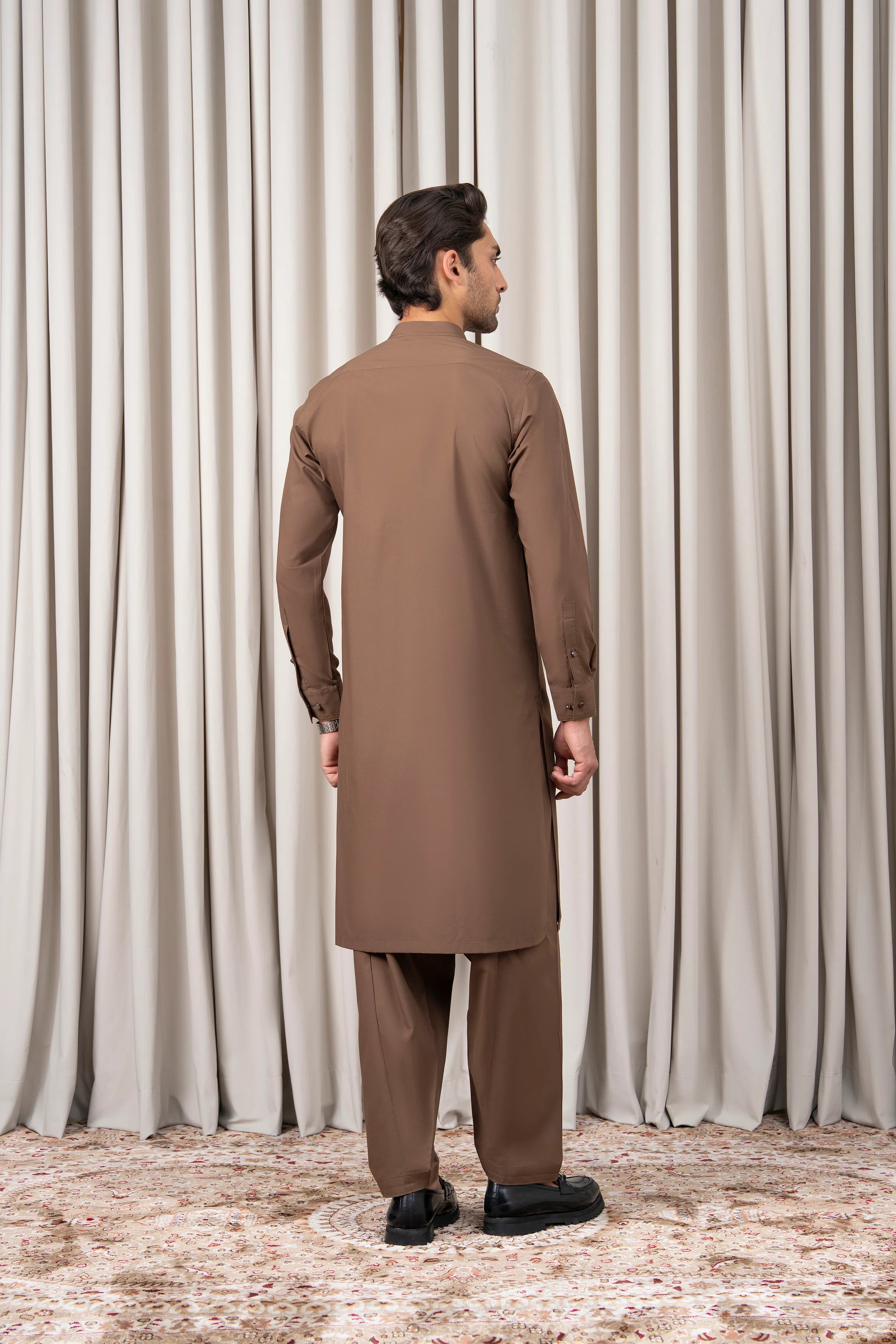 BLENDED KAMEEZ SHALWAR - PREMIUM COLLECTION BROWN