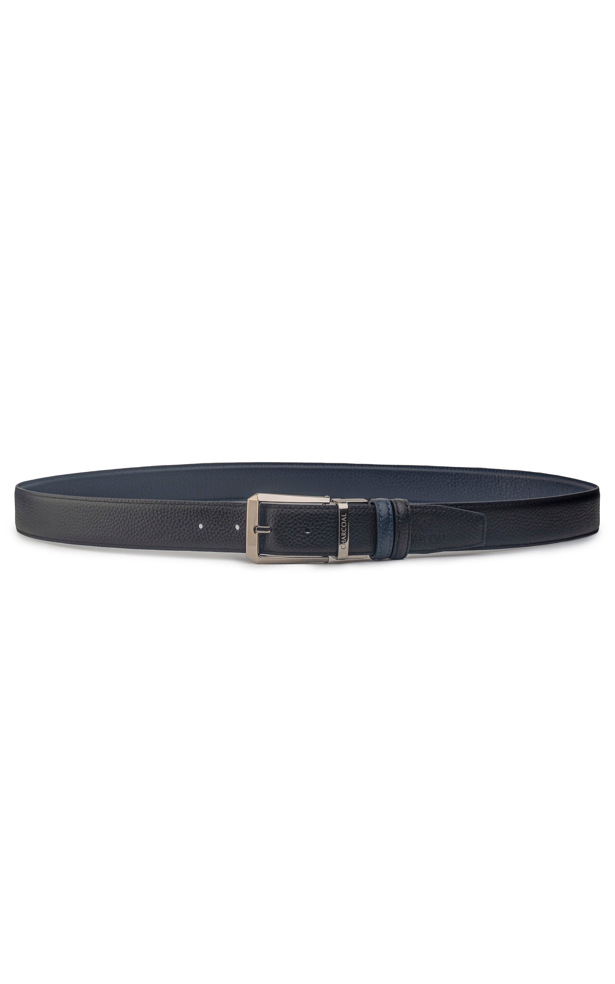 Leather Reversible Belt dark Blue/ Black