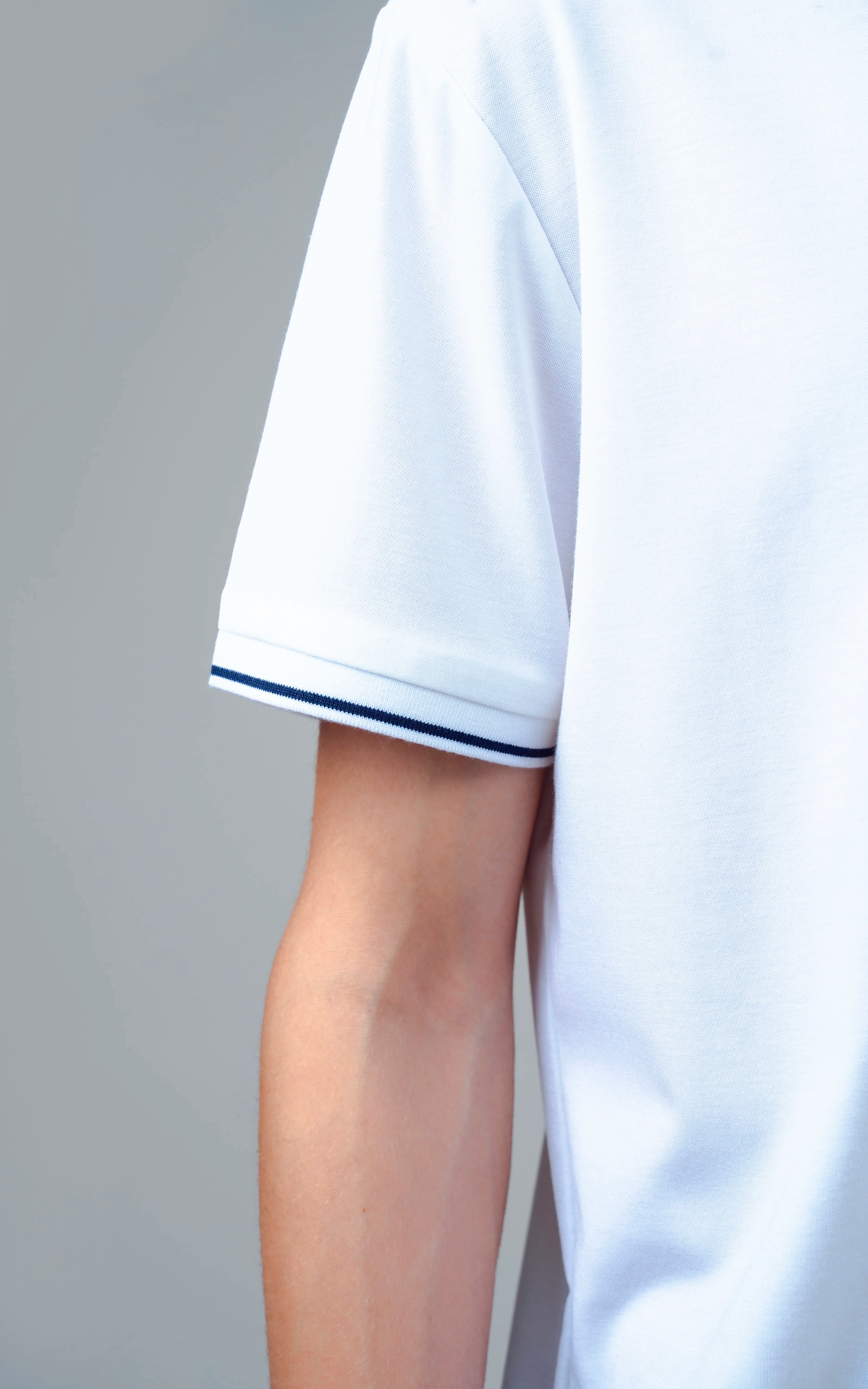 EXECUTIVE TIPPING POLO OFF WHITE
