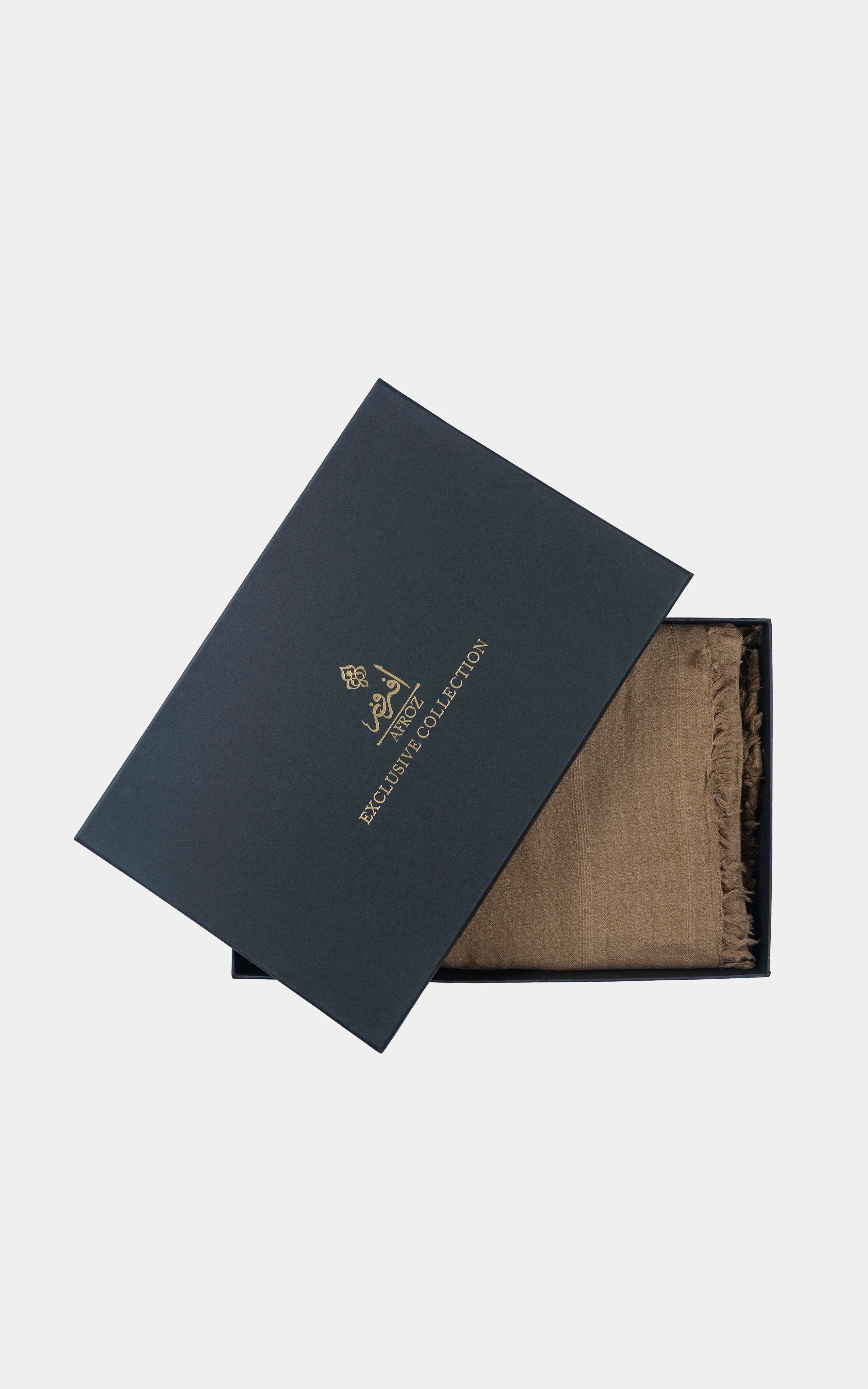 TEXTURED BLENDED | PREMIUM WOOL SHAWL CAMEL