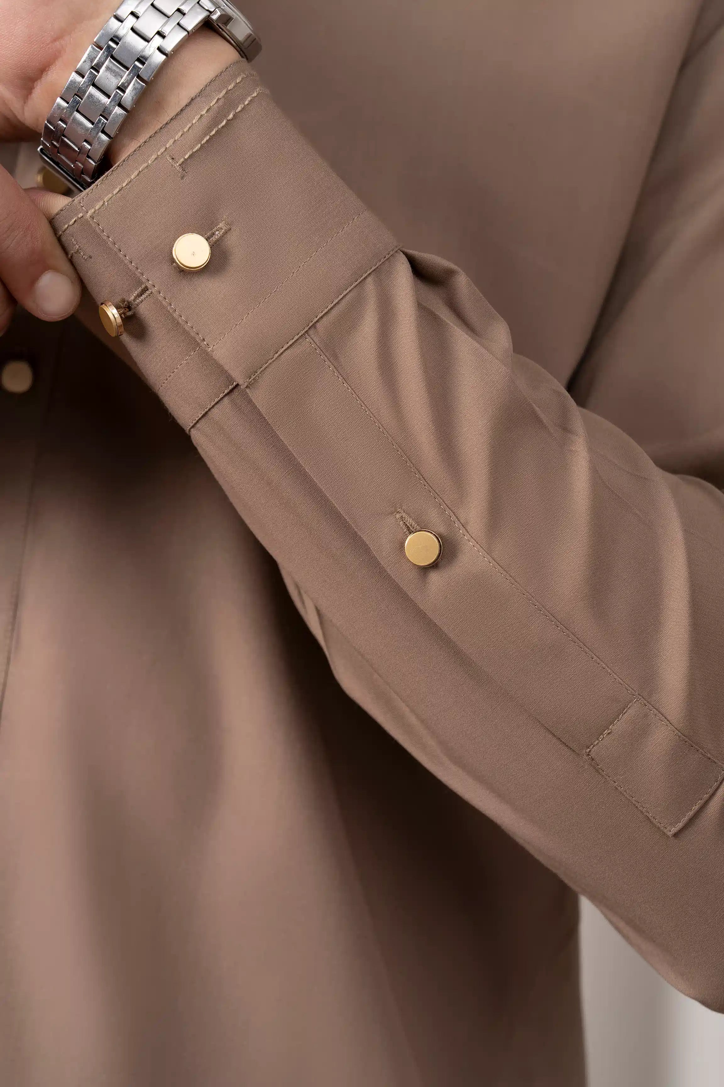 BLENDED KAMEEZ SHALWAR - PREMIUM COLLECTION KHAKI
