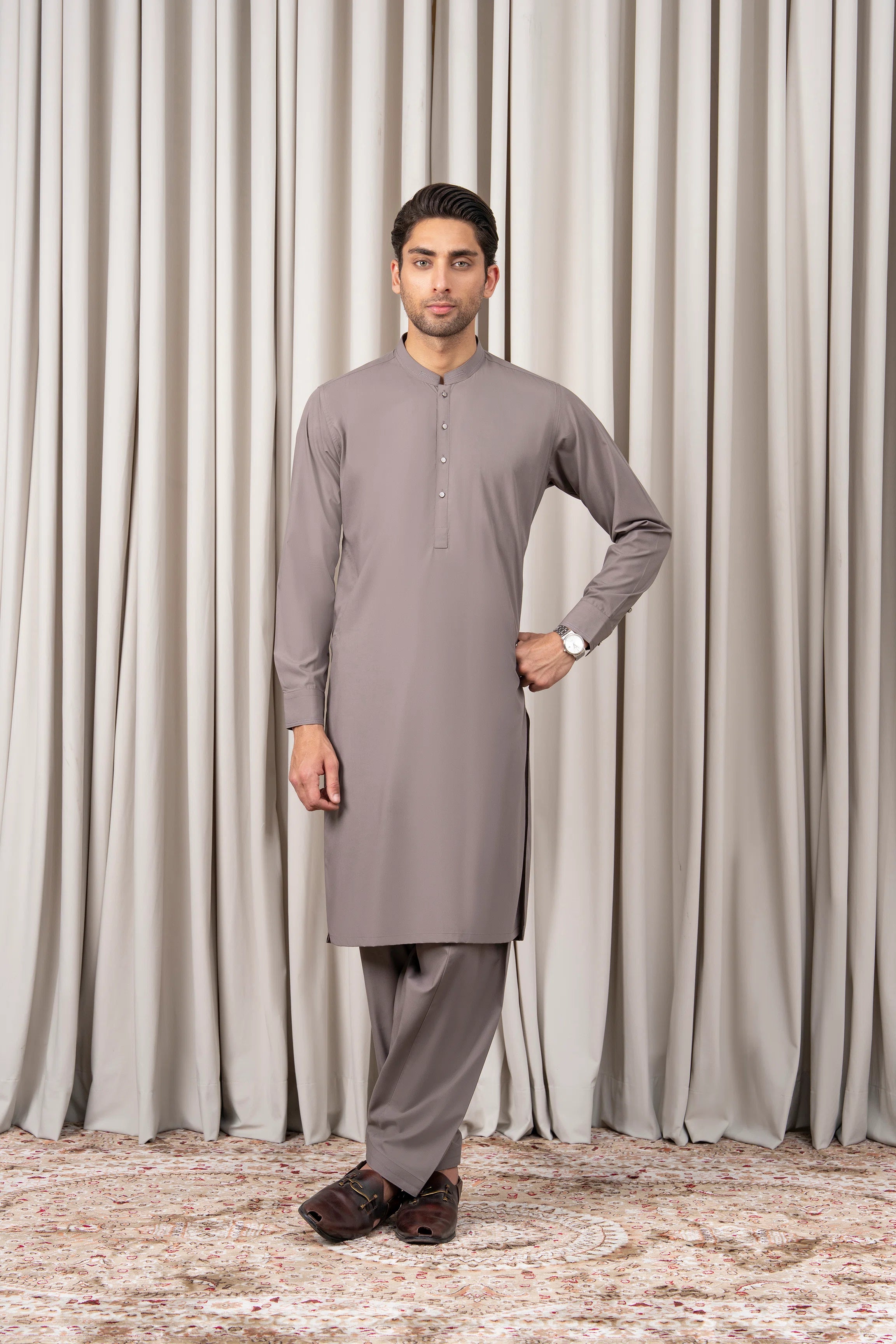 BLENDED KAMEEZ SHALWAR - PREMIUM COLLECTION GREY