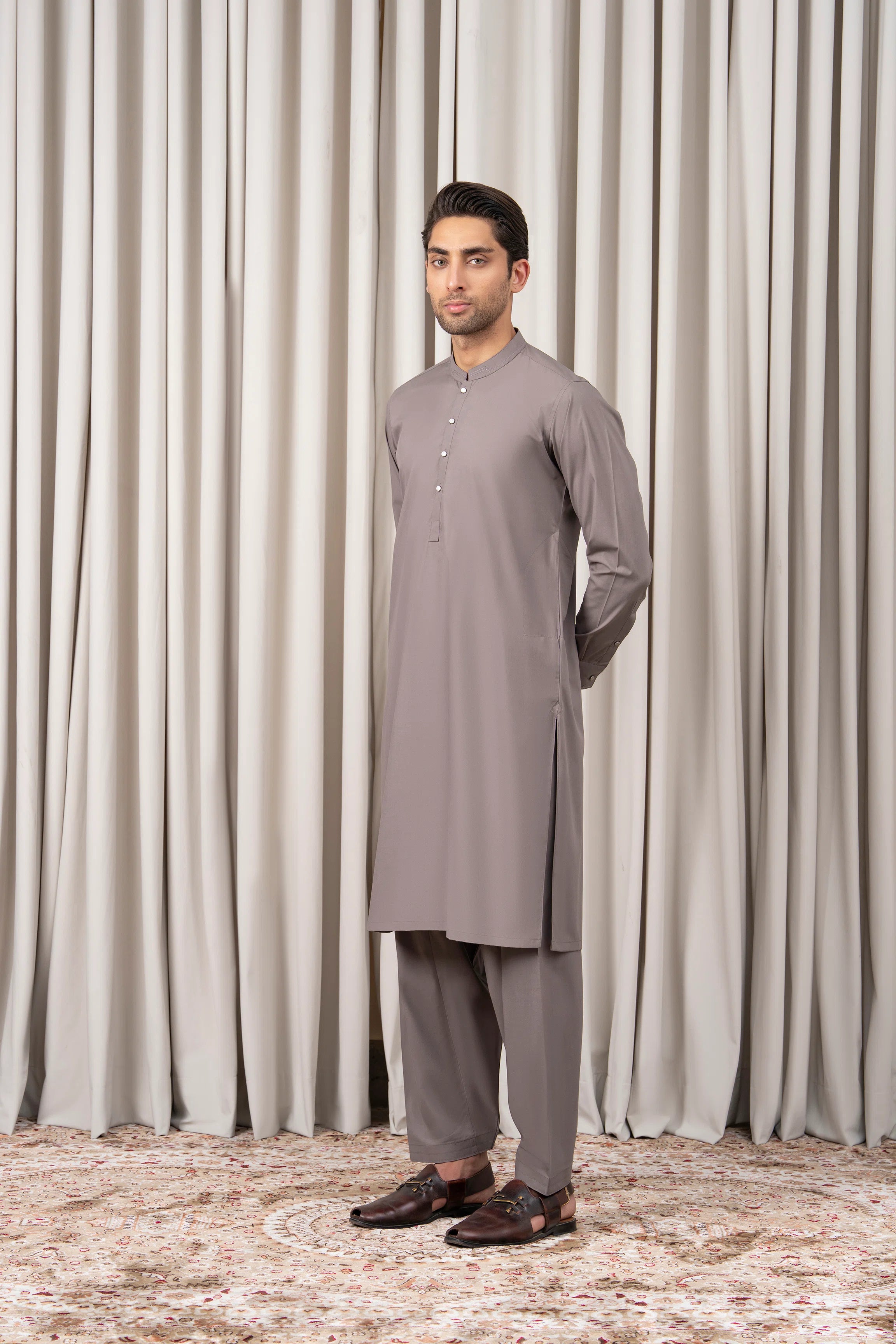 BLENDED KAMEEZ SHALWAR - PREMIUM COLLECTION GREY