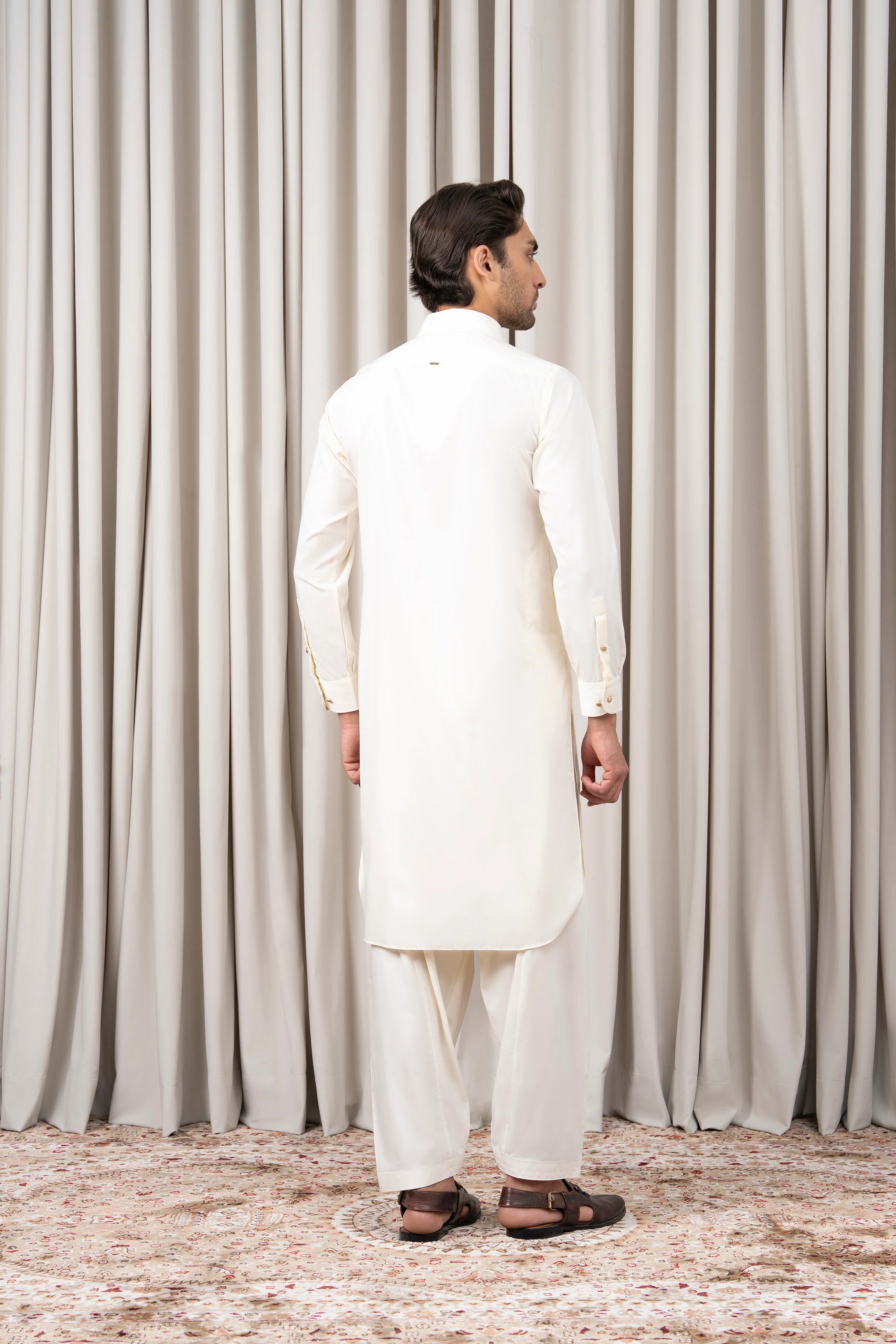 BLENDED KAMEEZ SHALWAR - PREMIUM COLLECTION OFF WHITE