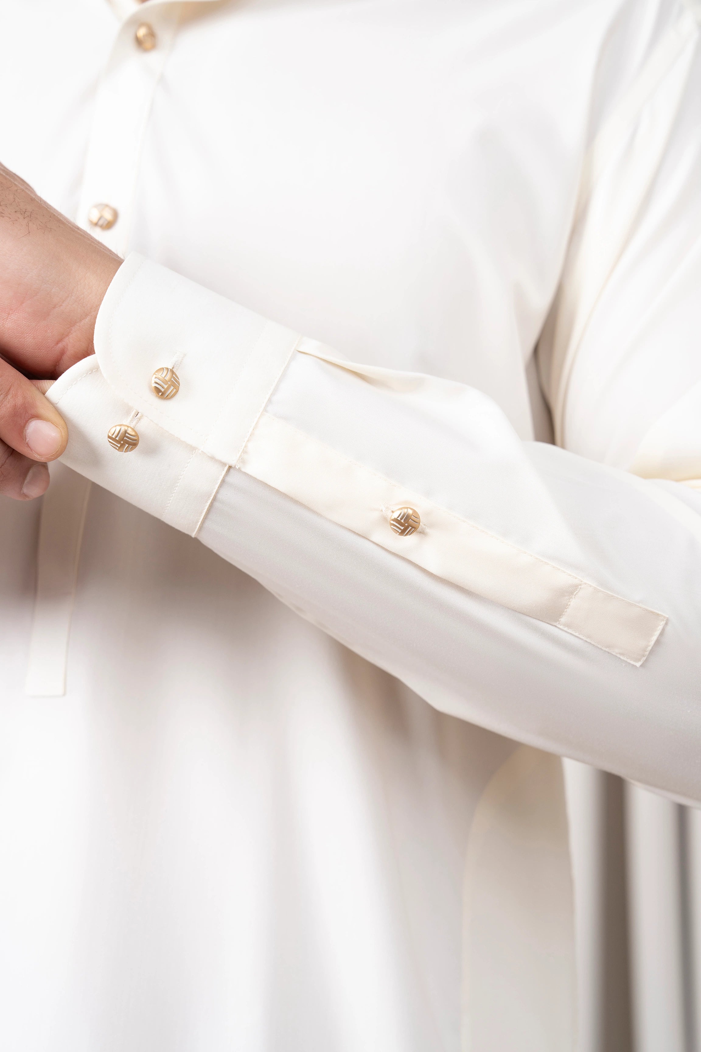 BLENDED KAMEEZ SHALWAR - PREMIUM COLLECTION OFF WHITE