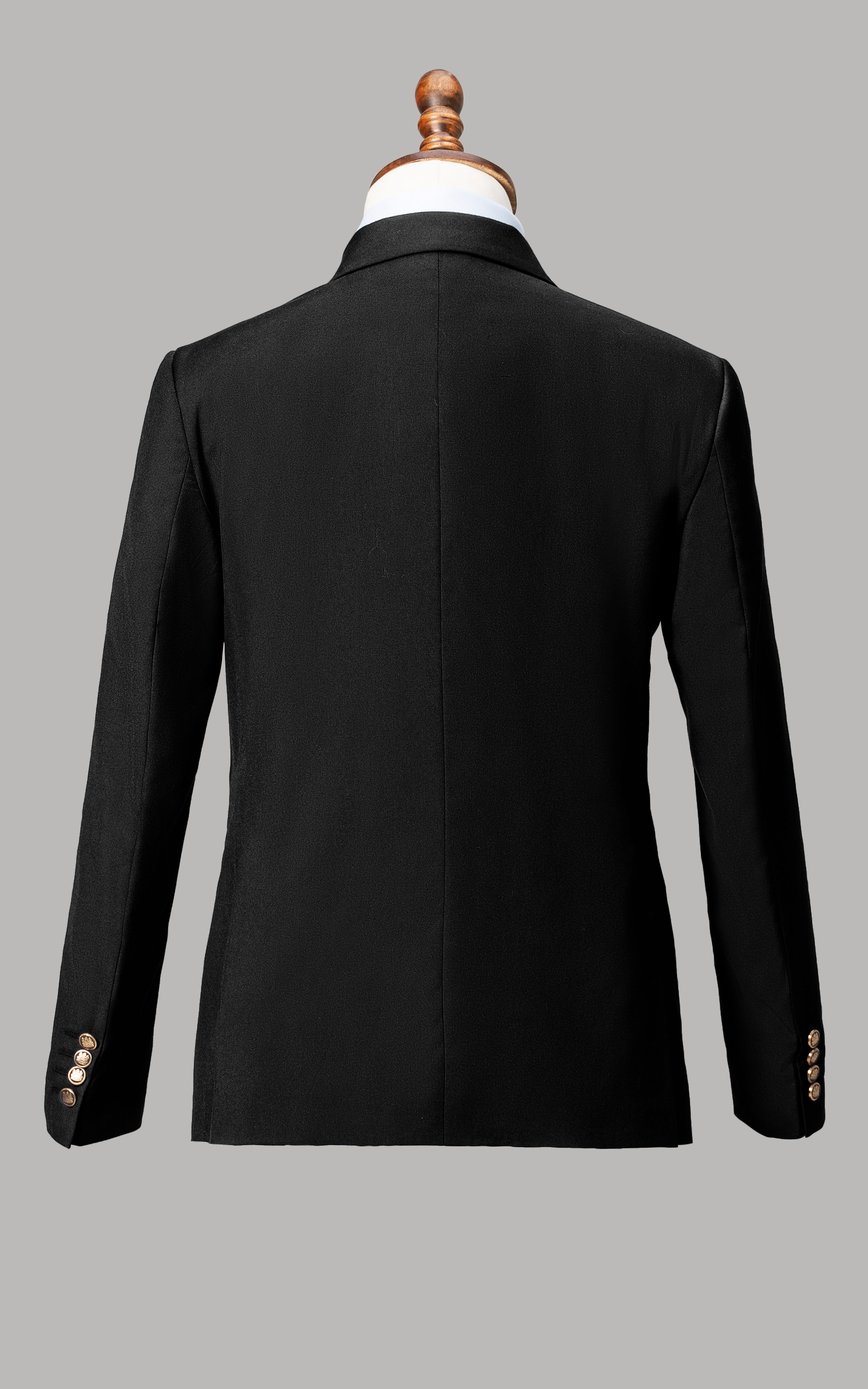 2 PIECE SUIT DOUBLE BREASTED BLACK