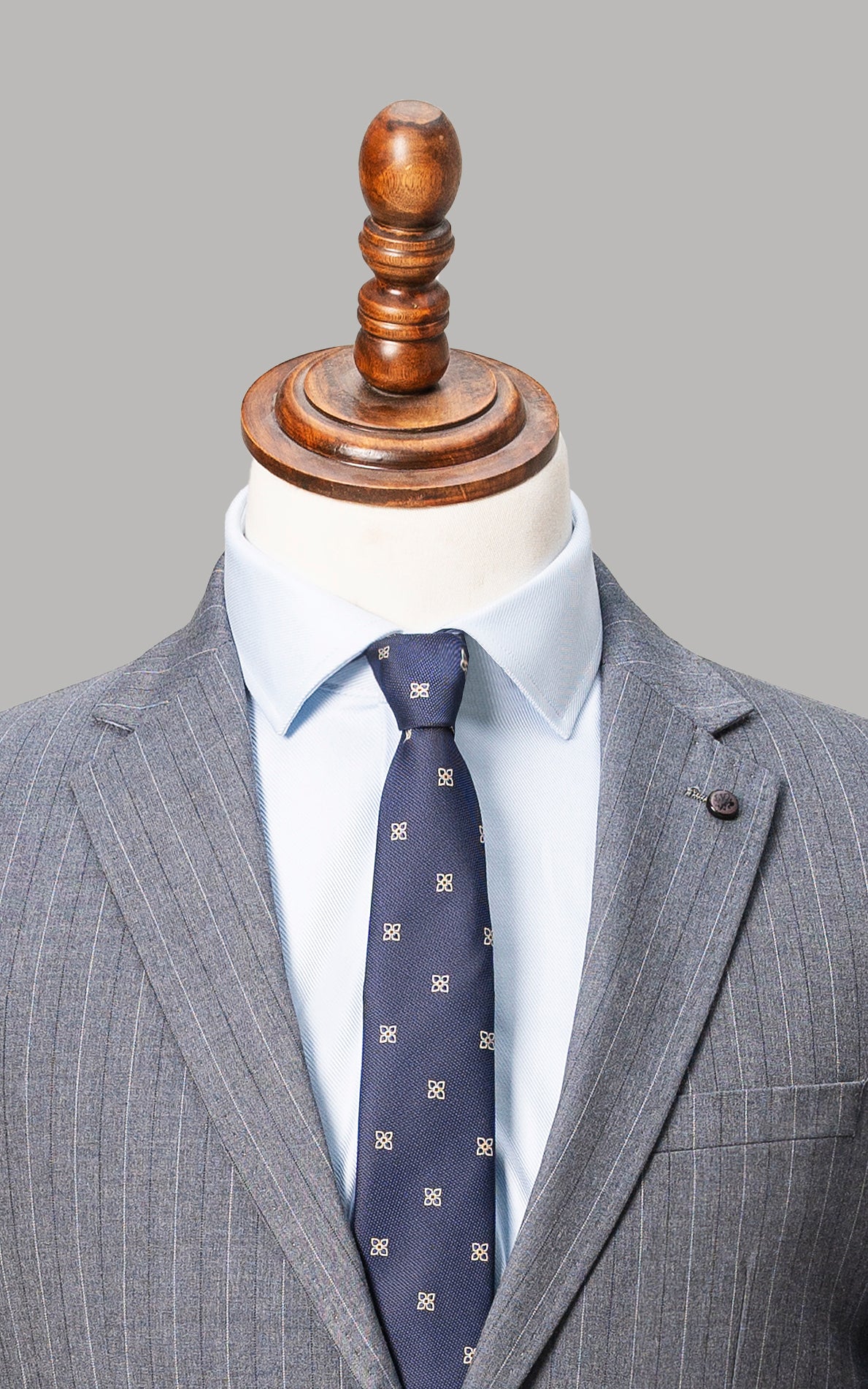 2 PIECE SUIT BLUE GREY