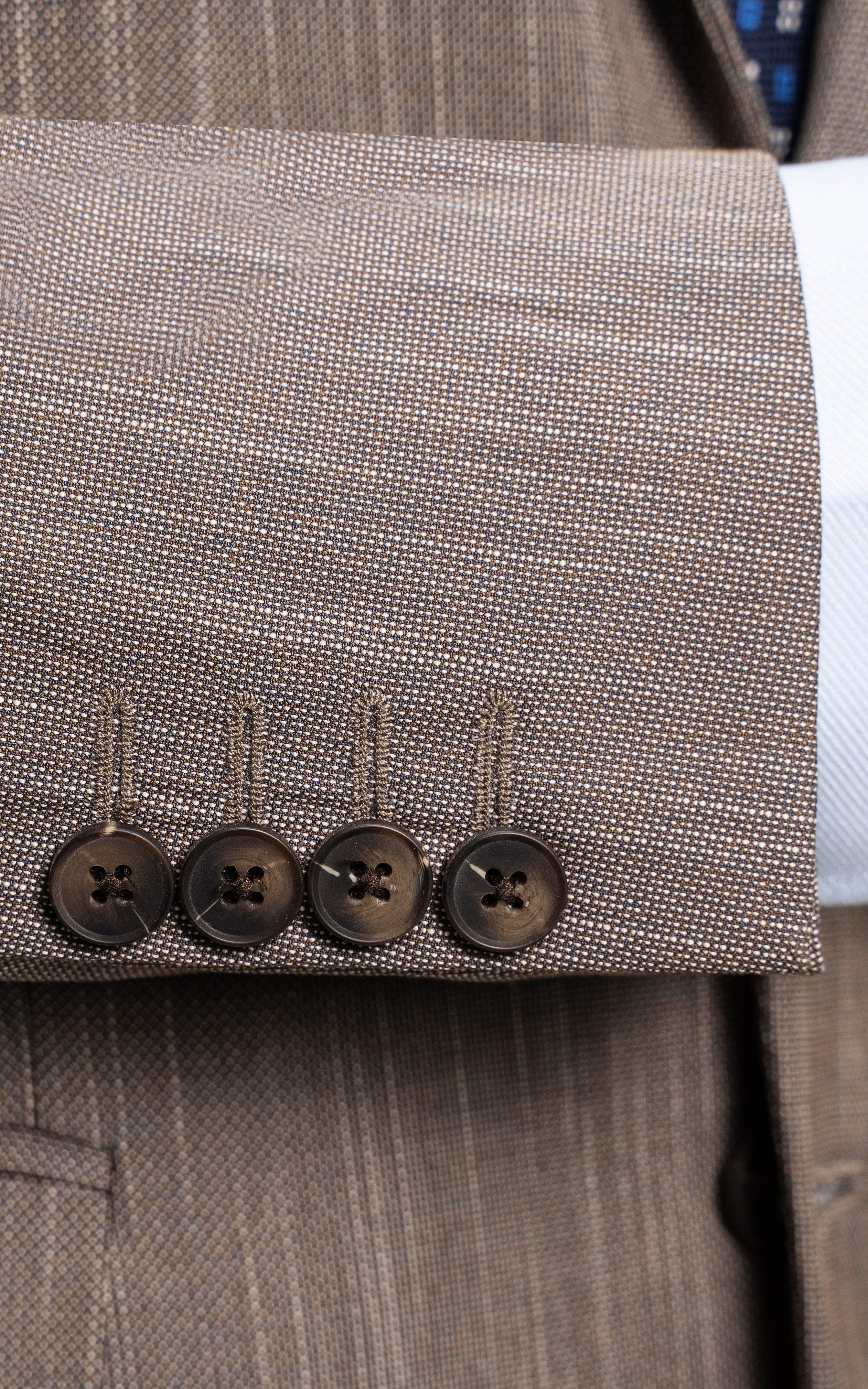 SLIM FIT 2 PIECE SUIT BROWN
